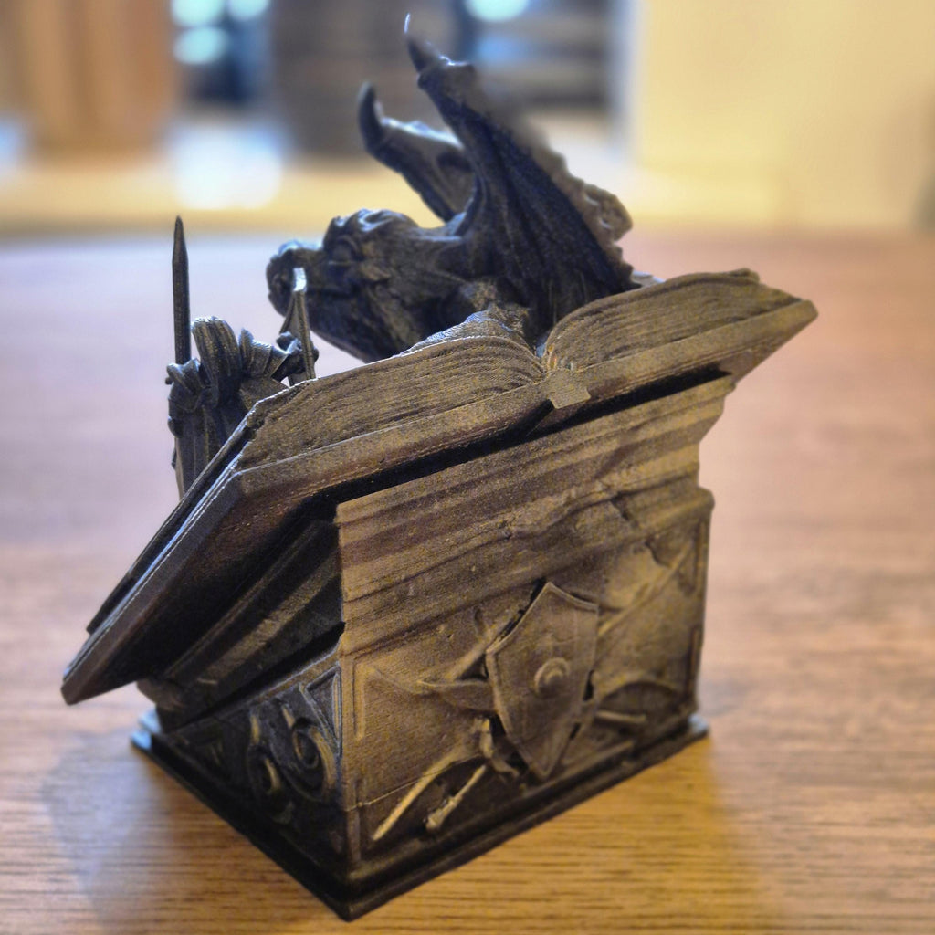 Magical Realms: 'My Favorite Book' Fantasy-Themed Figurine Bookshelf Bookend Decor
