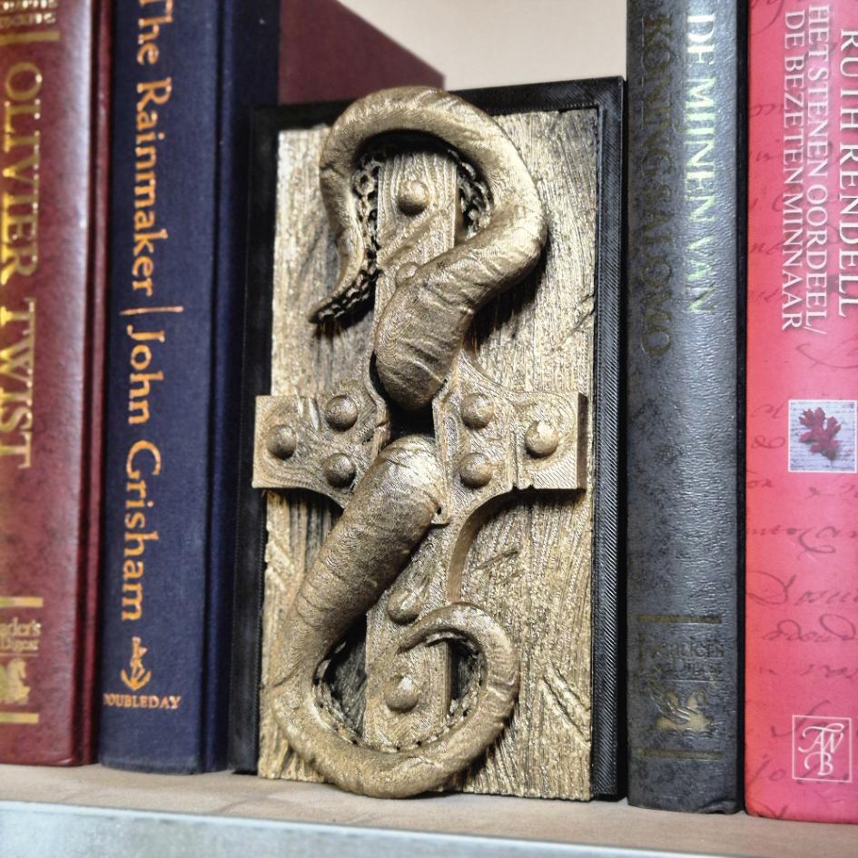 Schlüsselloch mit Tentakeln Book Nook - 3D-gedrucktes D&amp;D inspiriertes Dekor
