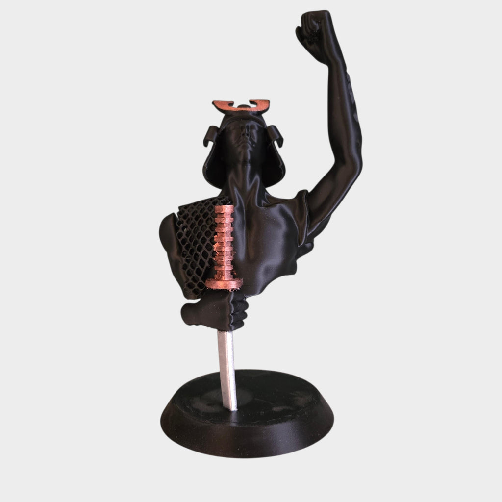 Fantasy Warrior Bust with Sword | Bookish Shelf Decor | Dark Academia Statue | Gothic Fantasy Home Decor | Gift for Readers