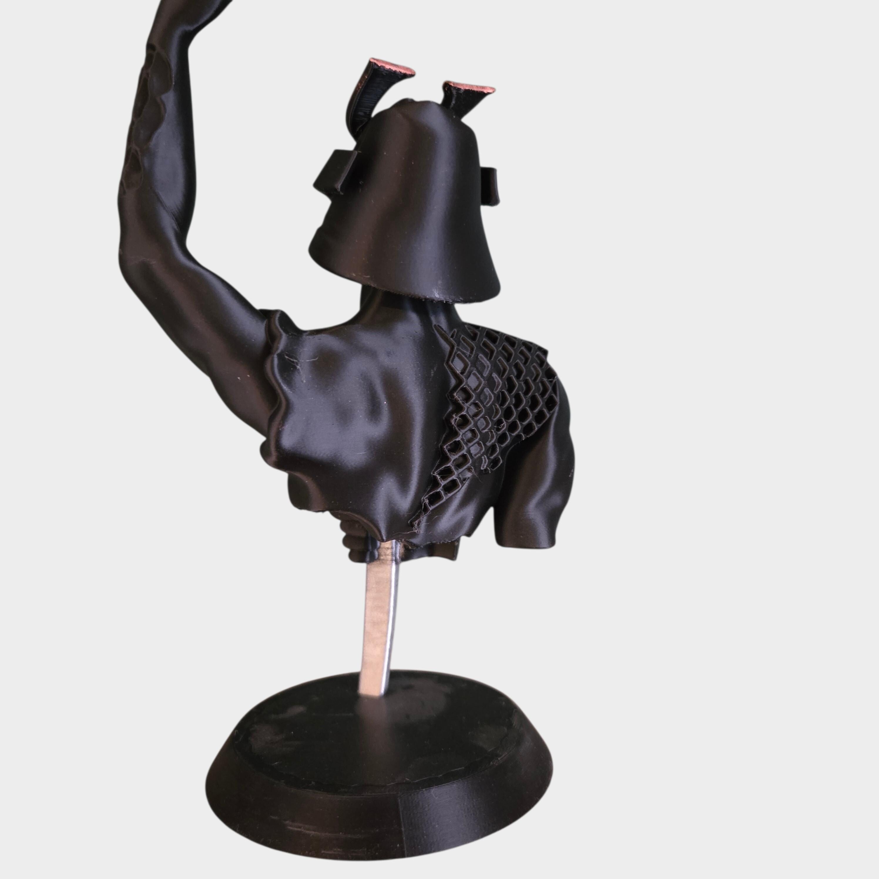 Fantasy Warrior Bust with Sword | Bookish Shelf Decor | Dark Academia Statue | Gothic Fantasy Home Decor | Gift for Readers