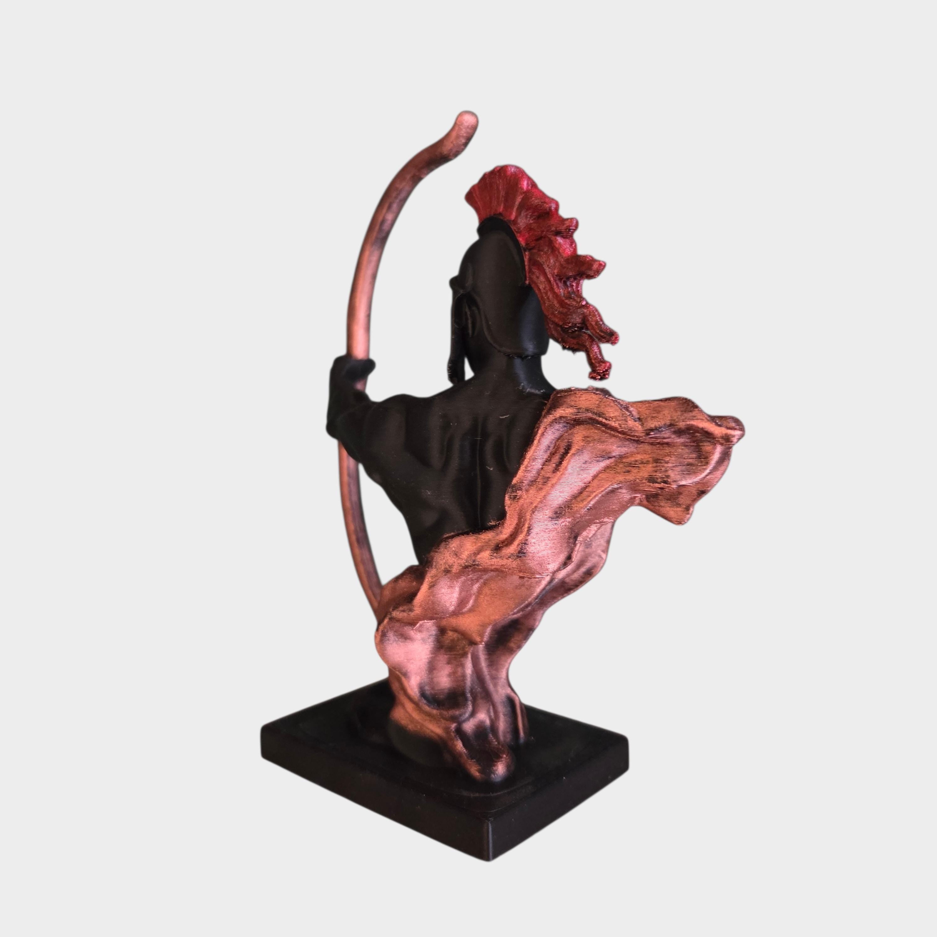 Antike Krieger-Bogenschützen-Statue | Klassische griechisch inspirierte Dekoration | Bücherregal-Ornament