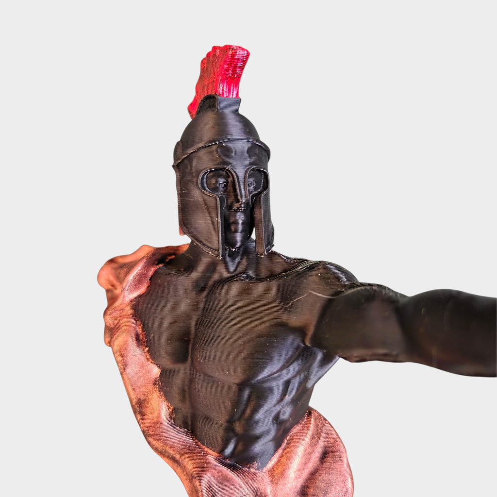Antike Krieger-Bogenschützen-Statue | Klassische griechisch inspirierte Dekoration | Bücherregal-Ornament