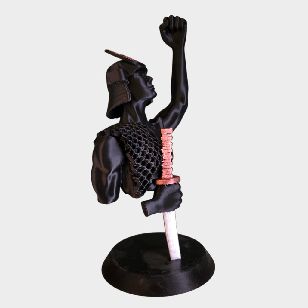 Fantasy Warrior Bust with Sword | Bookish Shelf Decor | Dark Academia Statue | Gothic Fantasy Home Decor | Gift for Readers