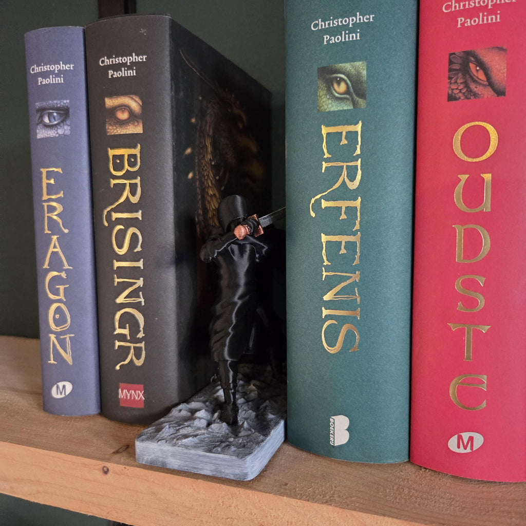 Dark Fantasy Warrior Figurine | Hooded Sword Fighter Statue | Epic Fantasy Desk Decor | Unique Gift