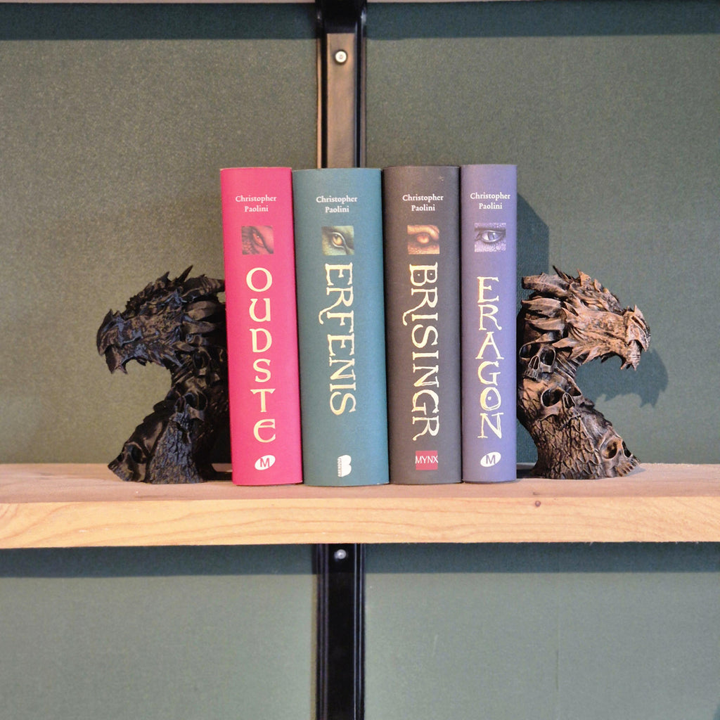 Dragon Bookends – Gothic & Fantasy Design - Bookshelf decor - 3d printed