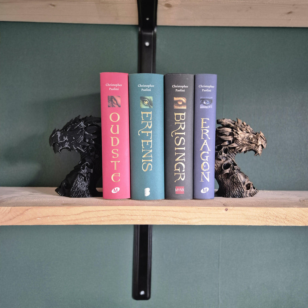 Dragon Bookends – Gothic & Fantasy Design - Bookshelf decor - 3d printed