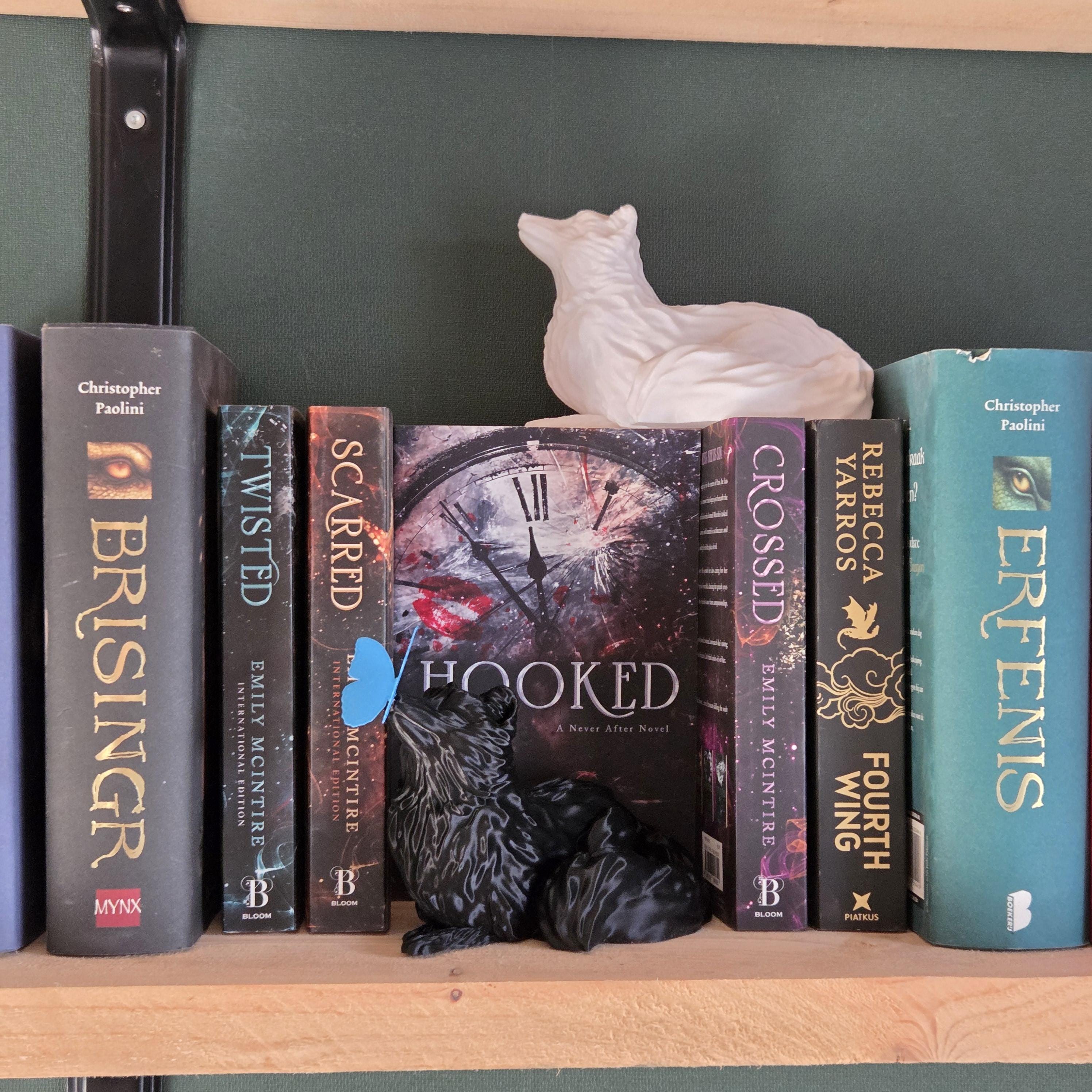Fuchs Bücherregal Dekoration mit optionalem Schmetterling – 3D-gedruckte Fuchsstatue – Wald-Buchzubehör – Cottagecore Wohndekoration
