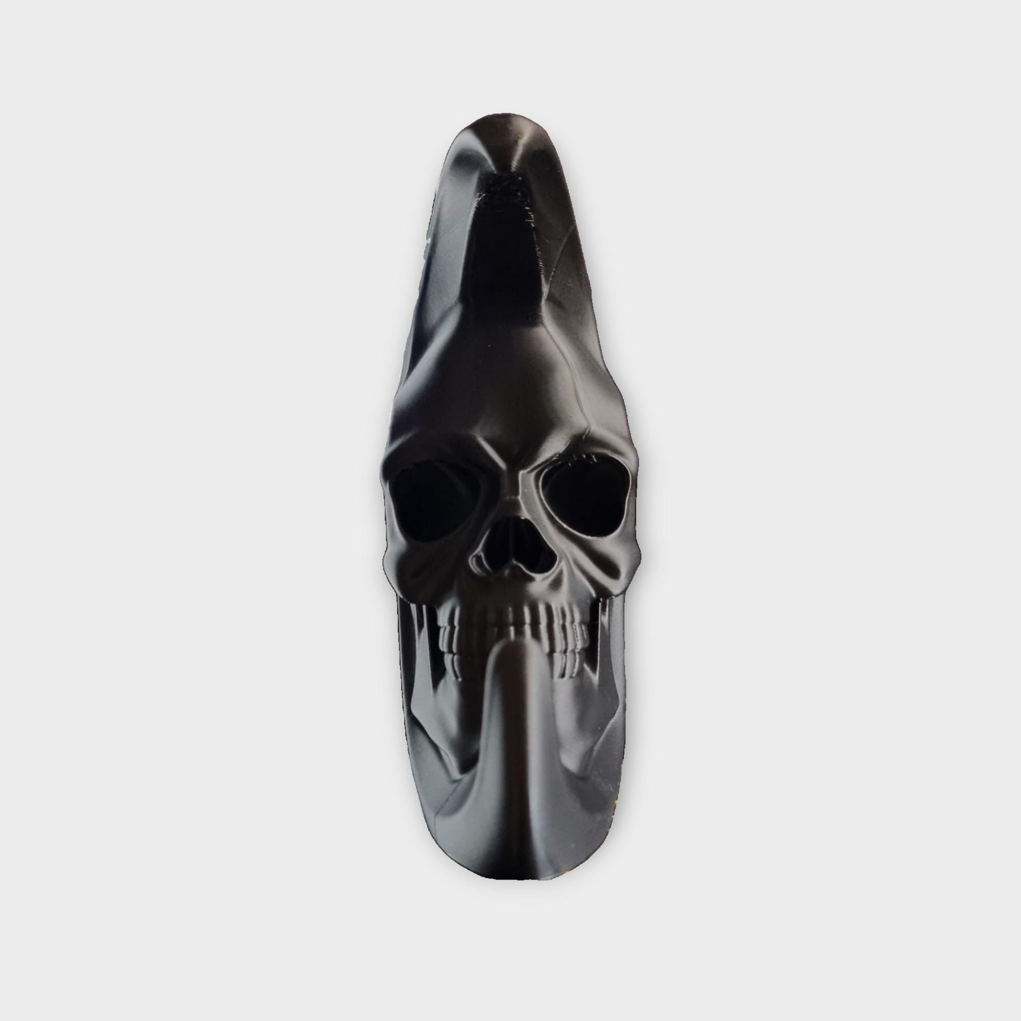 Halbmond-Totenkopf-Dekor | Gotische Mond-Skulptur | Halloween-Totenkopf-Ornament | Okkultes Halbmond-Dekor | Dark Academia Raumakzent