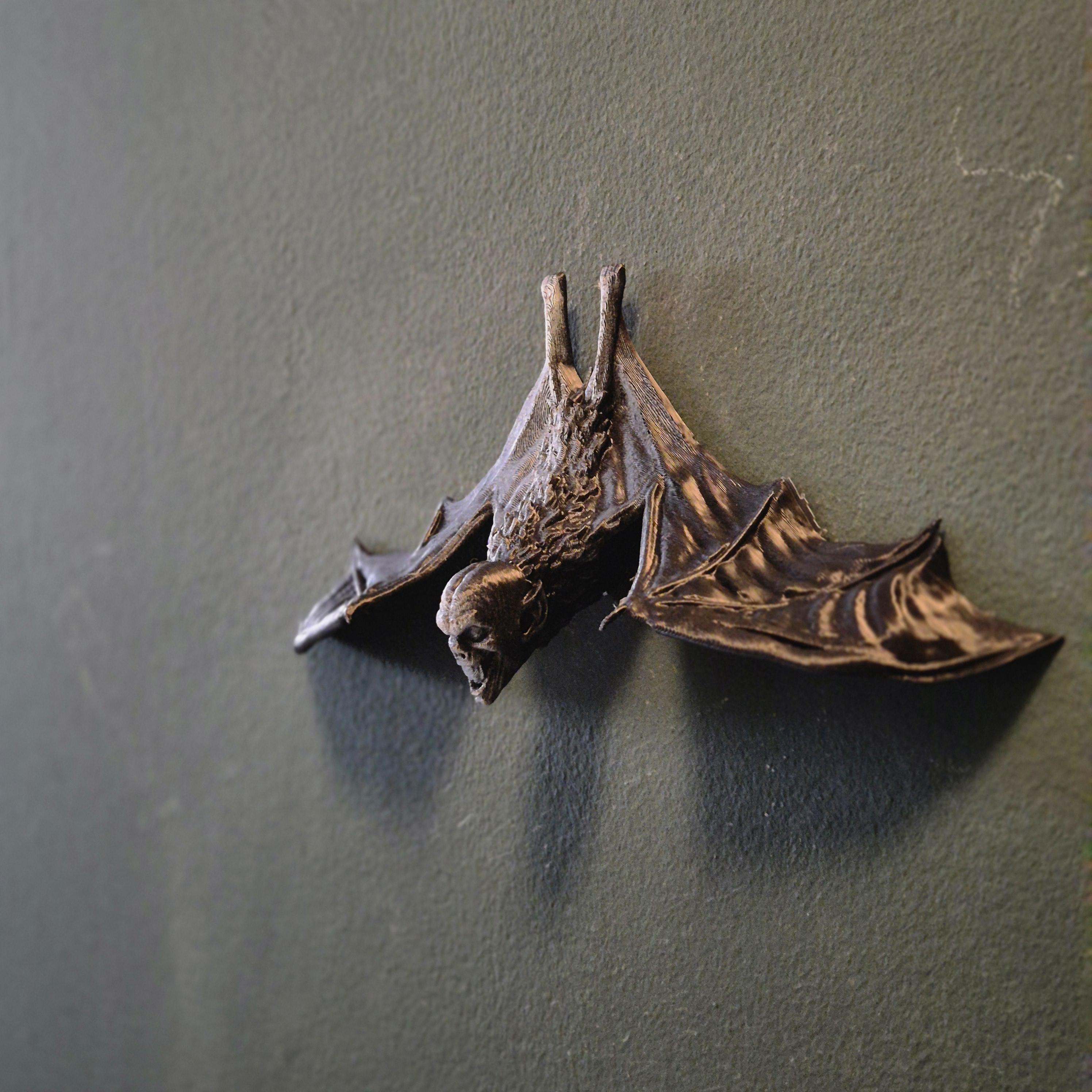 Gothic Fledermaus Wandschmuck | hängende Fledermaus Okkulte Deko | dunkle Barock Halloween Wandkunst | Dark Academia