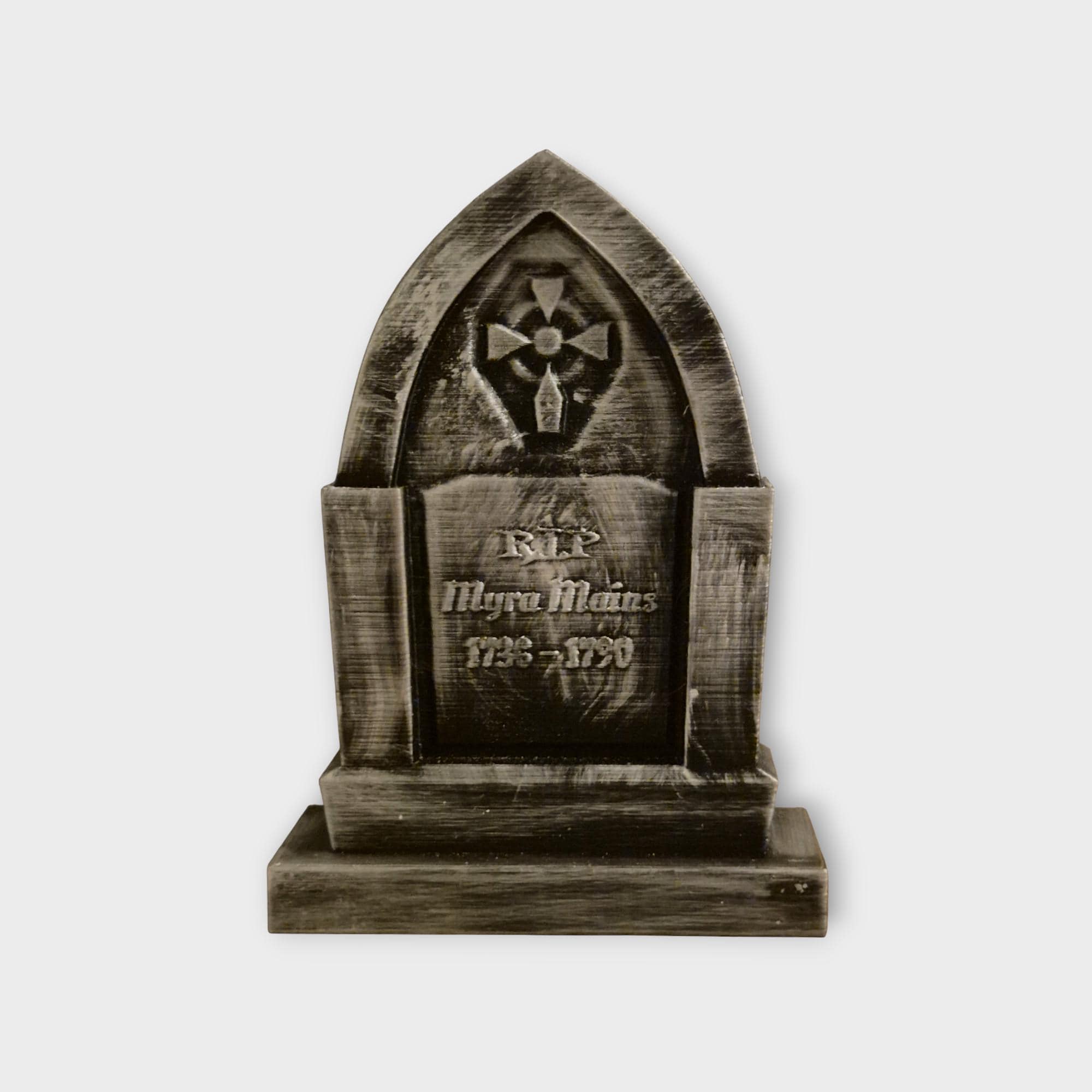 Personalisierter Halloween Grabstein – Personalisierte Grabsteindekoration – Dark Academia – Gruseliges Gothic Dekor – Spukhaus Requisite