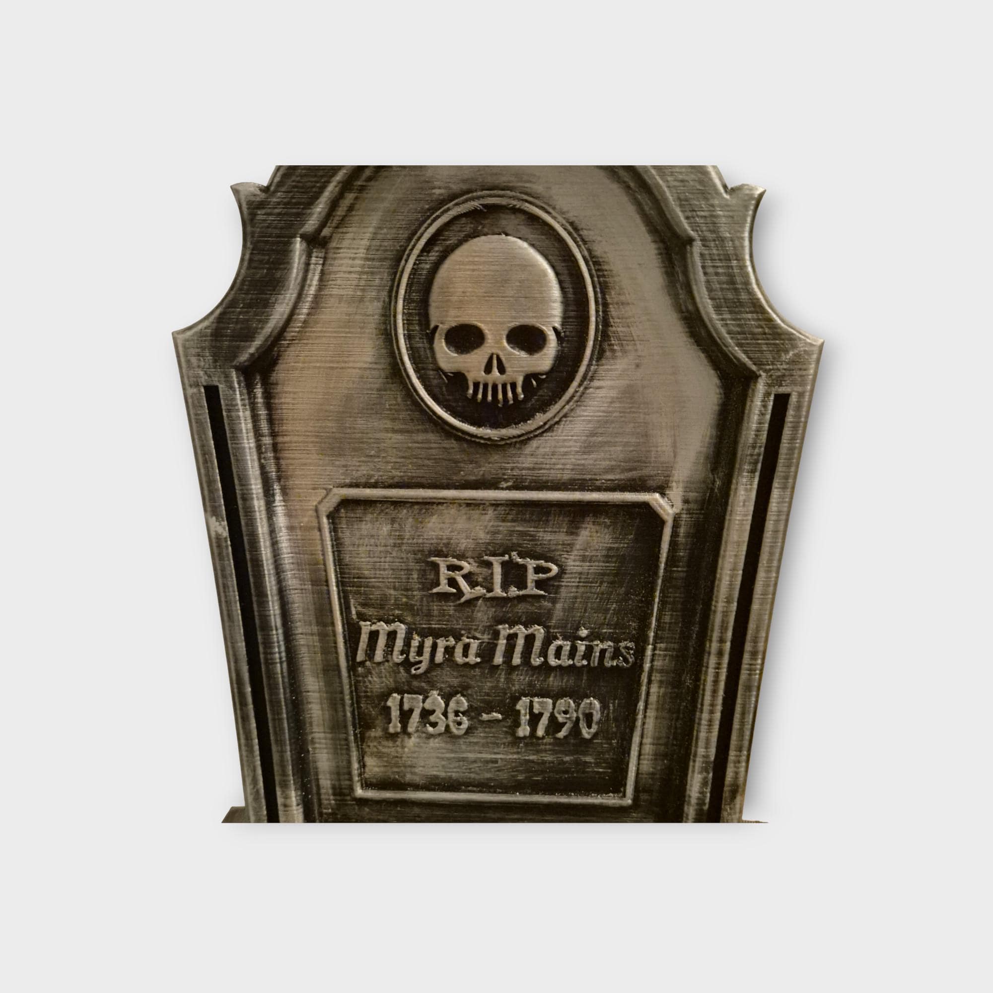 Personalisierter Halloween Grabstein – Personalisierte Grabsteindekoration – Dark Academia – Gruseliges Gothic Dekor – Spukhaus Requisite