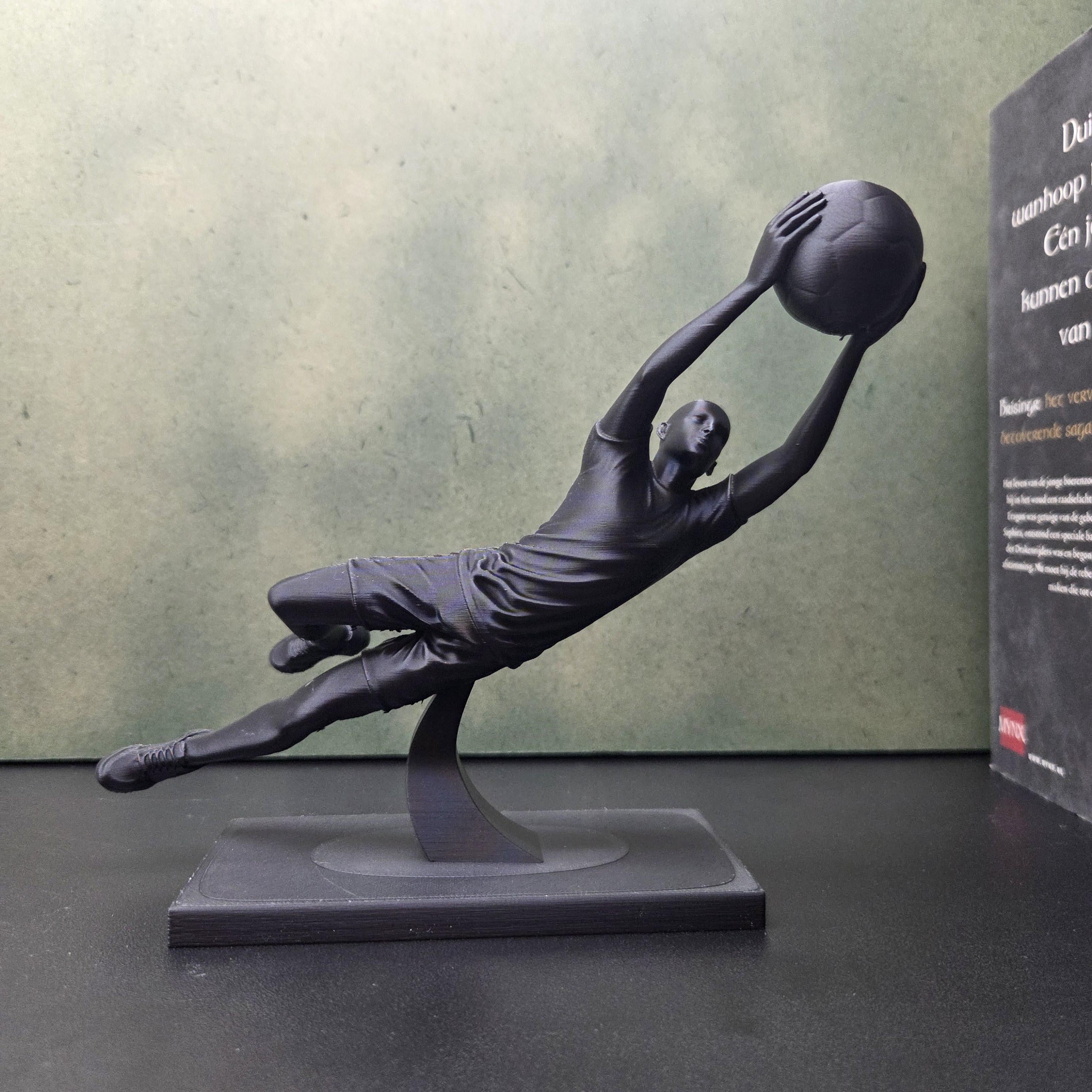 Soccer Goalkeeper Statue | Football Goalie Gift | Goalkeeper Sculpture | Soccer Player Decor | Football Gift for Him | Sports Decor