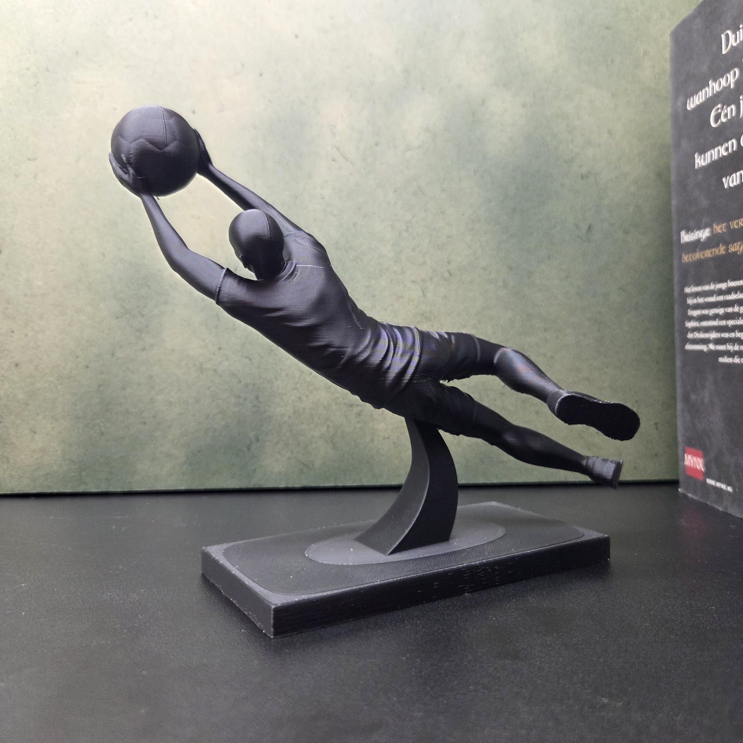 Soccer Goalkeeper Statue | Football Goalie Gift | Goalkeeper Sculpture | Soccer Player Decor | Football Gift for Him | Sports Decor