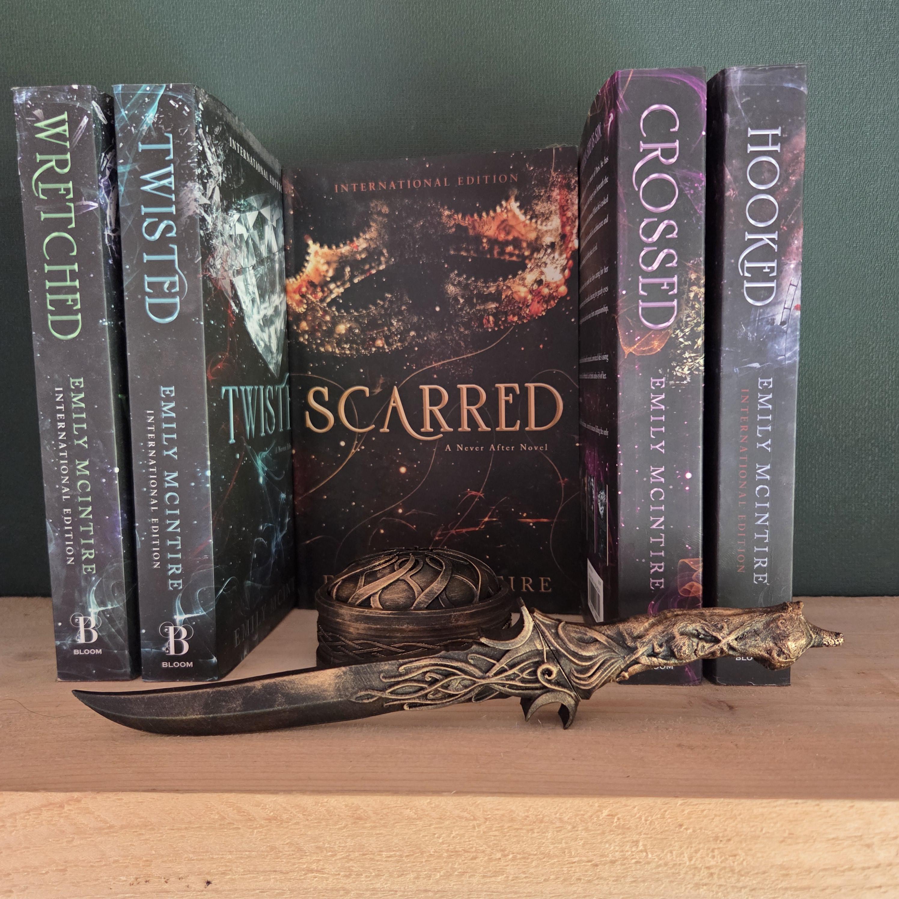 Fantasy Dagger with Display Stand | Elven Sword Decor | Antique Bronze Dagger | Dark Fantasy Shelf Decor | Gothic Weapon Prop