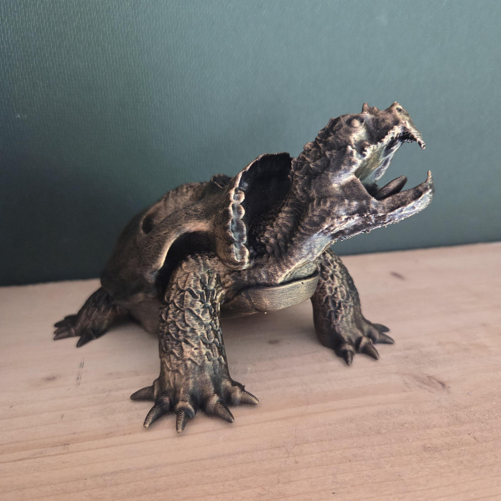 Dragon Turtle | Fantasy Creature Decor | Gothic Shelf Decor | Small Succulent Holder | Gothic ornament