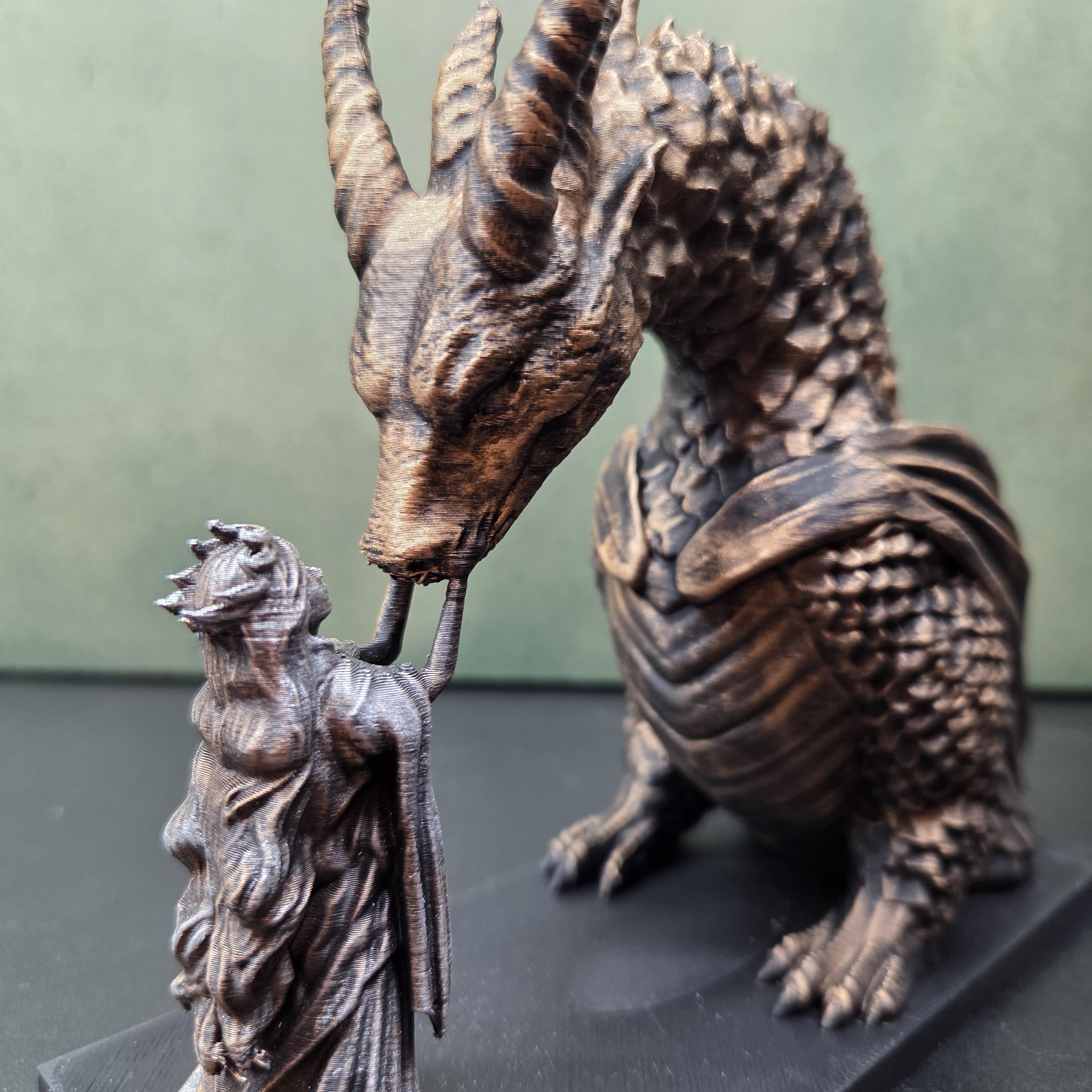 Dragon Rider Statue | Woman and Dragon Sculpture | Fantasy Bookish Decor | Dragon Lover Gift | Dark Academia Bookshelf Decor