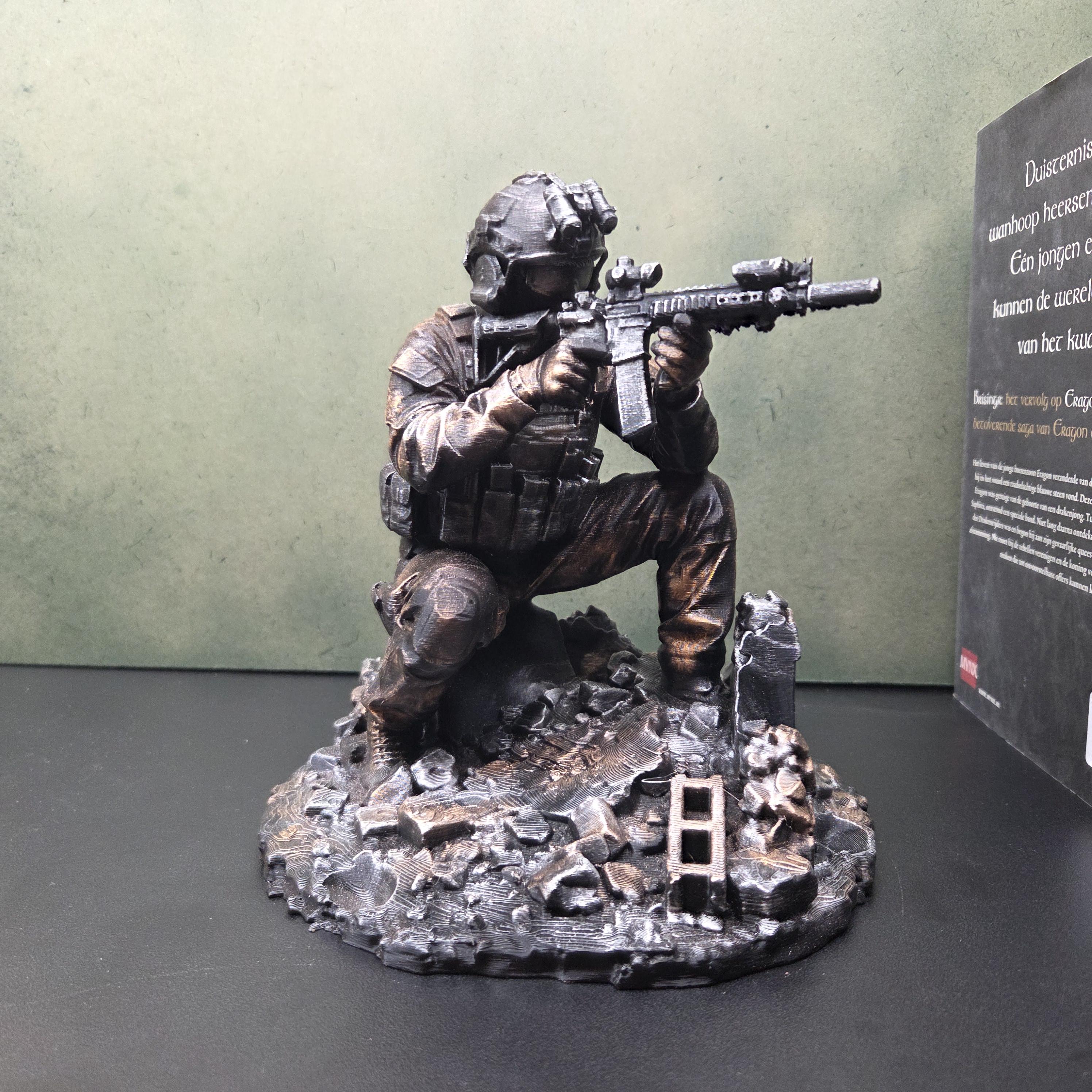 Military Controller Holder | Soldier Gaming Stand | PS5 Xbox Controller Stand | Gamer Desk Decor | Tactical Controller Display