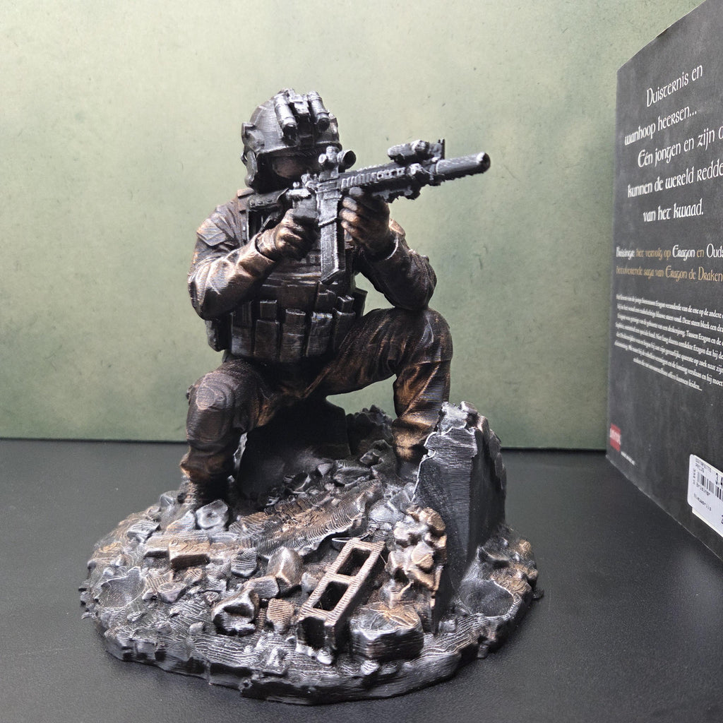 Military Controller Holder | Soldier Gaming Stand | PS5 Xbox Controller Stand | Gamer Desk Decor | Tactical Controller Display