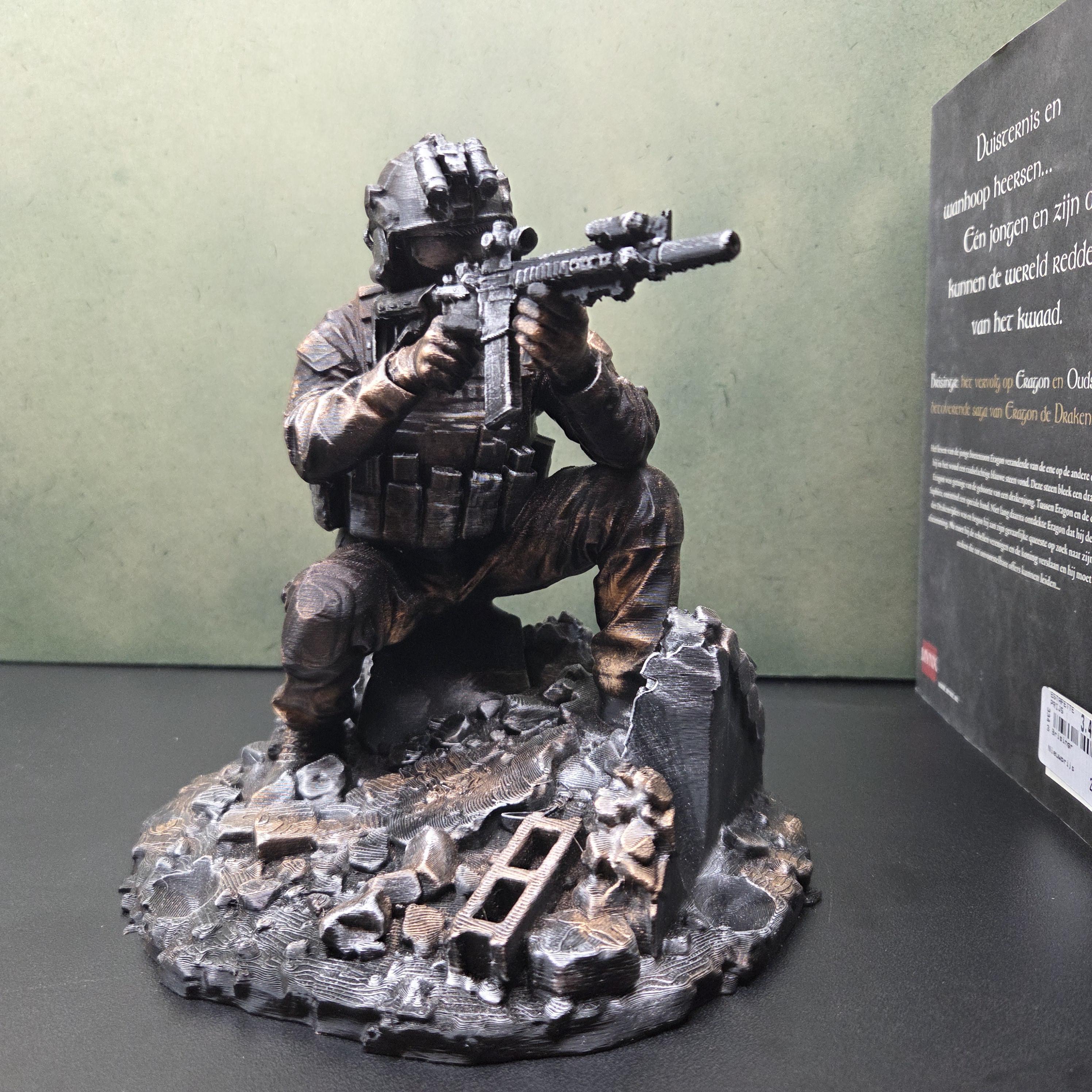 Military Controller Holder | Soldier Gaming Stand | PS5 Xbox Controller Stand | Gamer Desk Decor | Tactical Controller Display