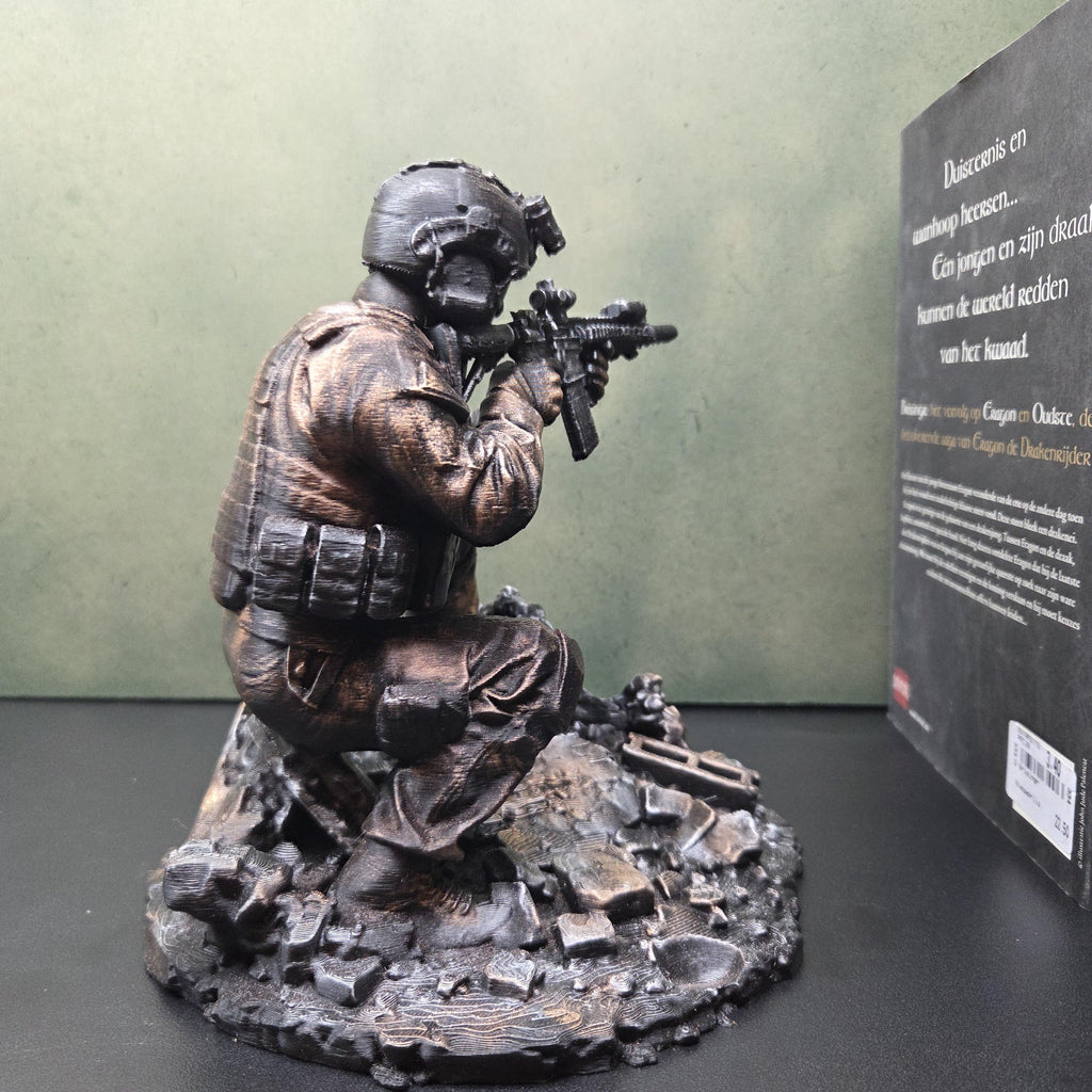 Military Controller Holder | Soldier Gaming Stand | PS5 Xbox Controller Stand | Gamer Desk Decor | Tactical Controller Display