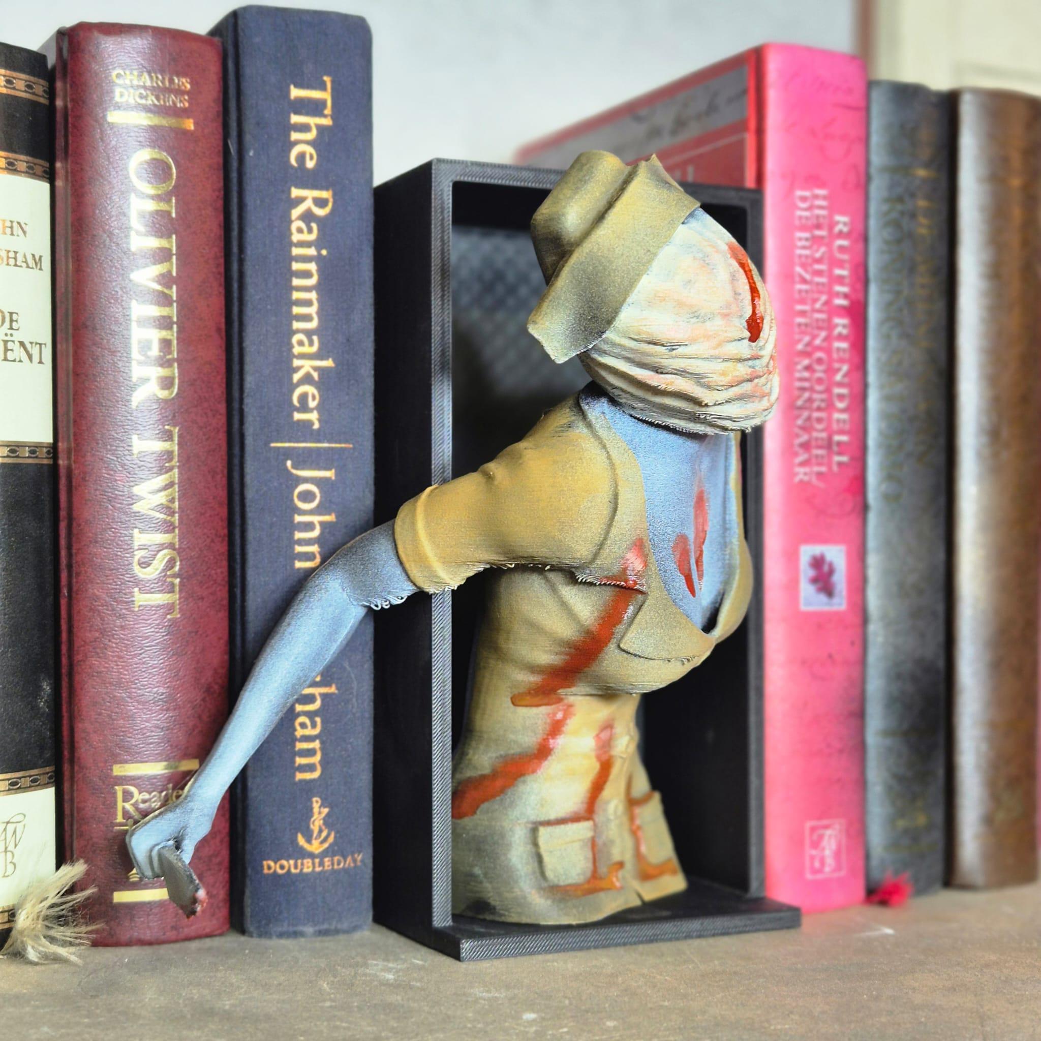 Nurse Book Nook -  Horror Decor for Your Bookshelf and bookend