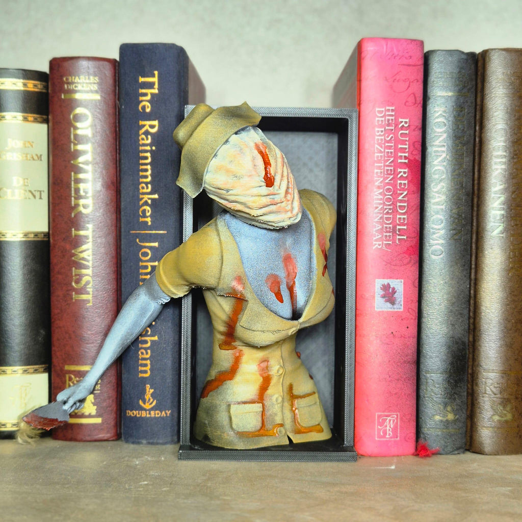Nurse Book Nook -  Horror Decor for Your Bookshelf and bookend