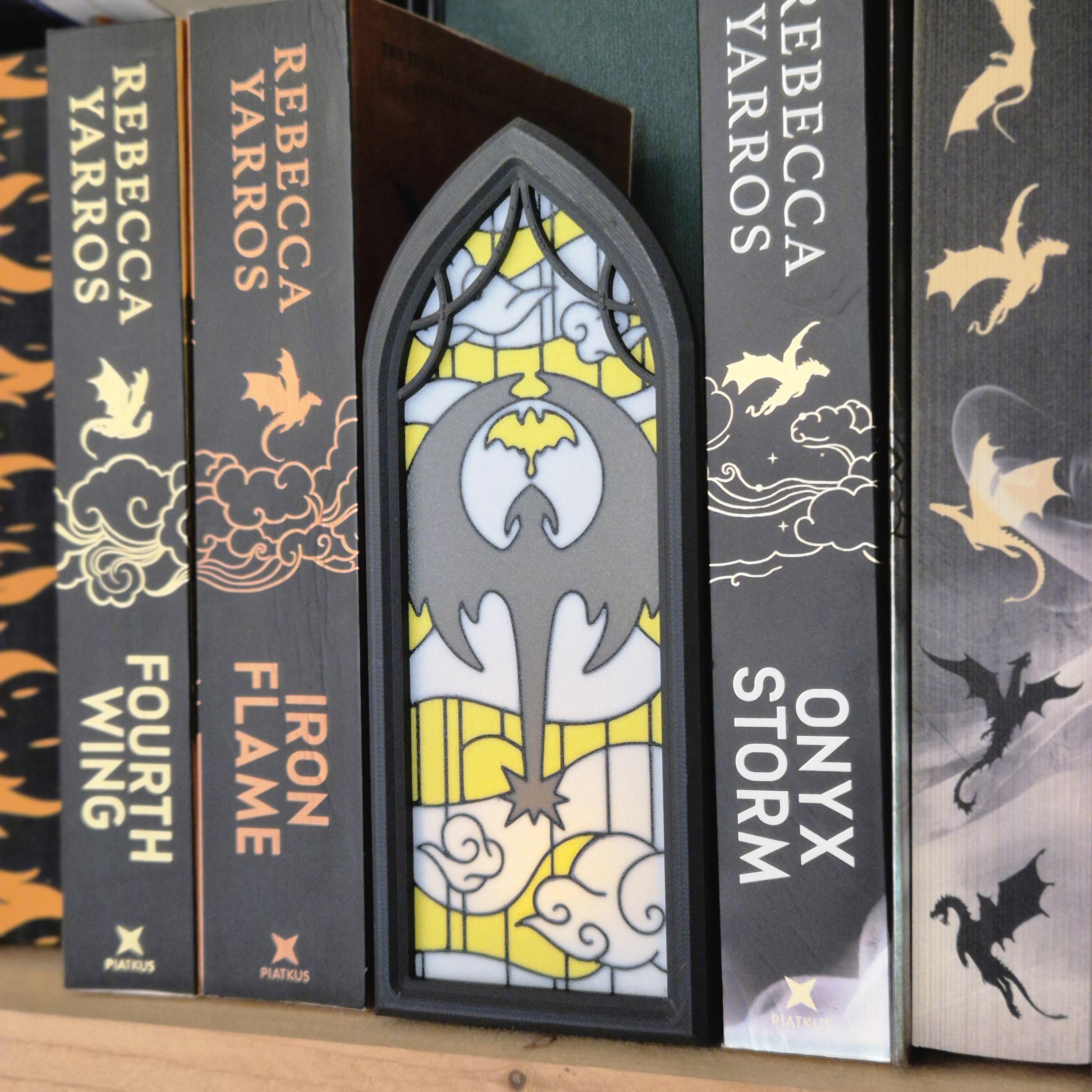 Book Nook The Celestial Dragon – Illuminated Stained Glass with Hidden Storage