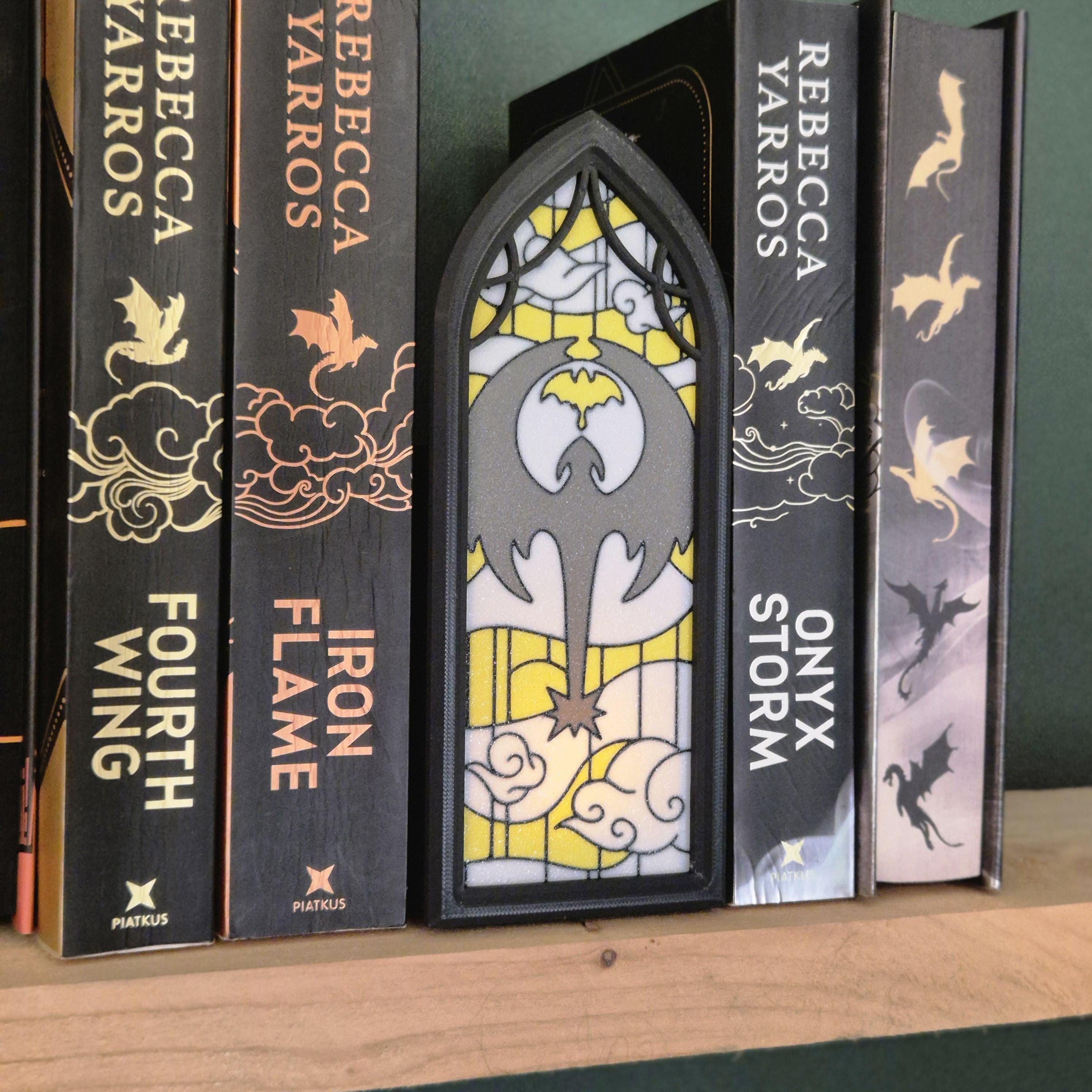 Book Nook The Celestial Dragon – Illuminated Stained Glass with Hidden Storage