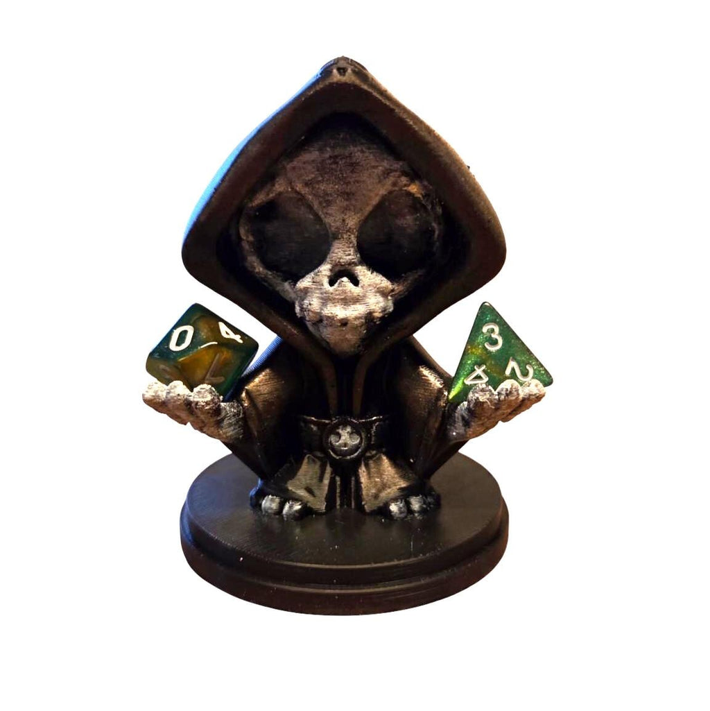 Grim Reaper Dice Holder – Death Dice Guardian for DnD & Tabletop RPGs – Gothic Dice Display – Dungeon Master Accessory
