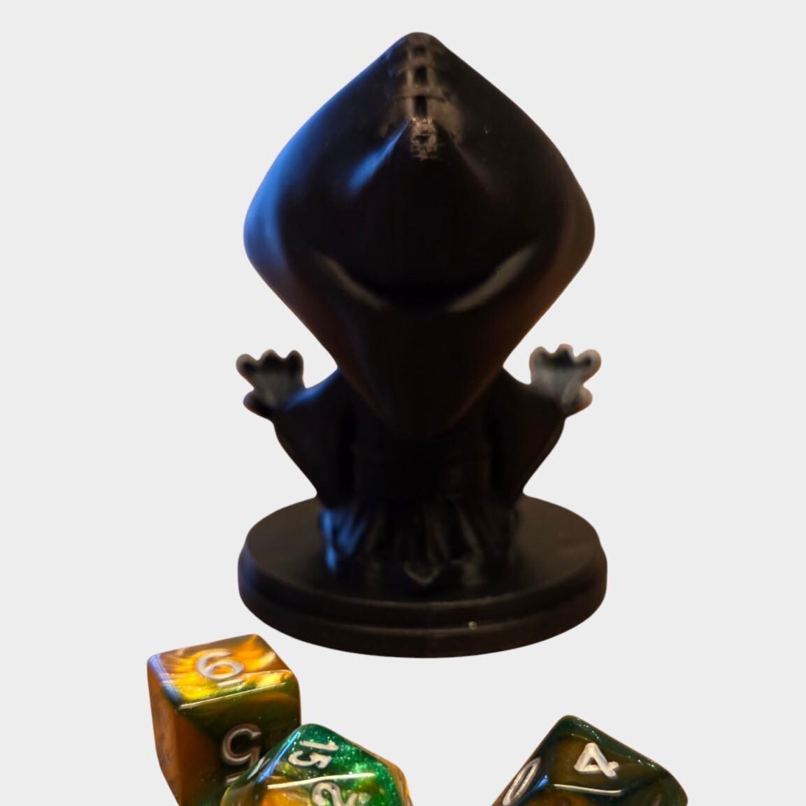 Grim Reaper Dice Holder – Death Dice Guardian for DnD & Tabletop RPGs – Gothic Dice Display – Dungeon Master Accessory
