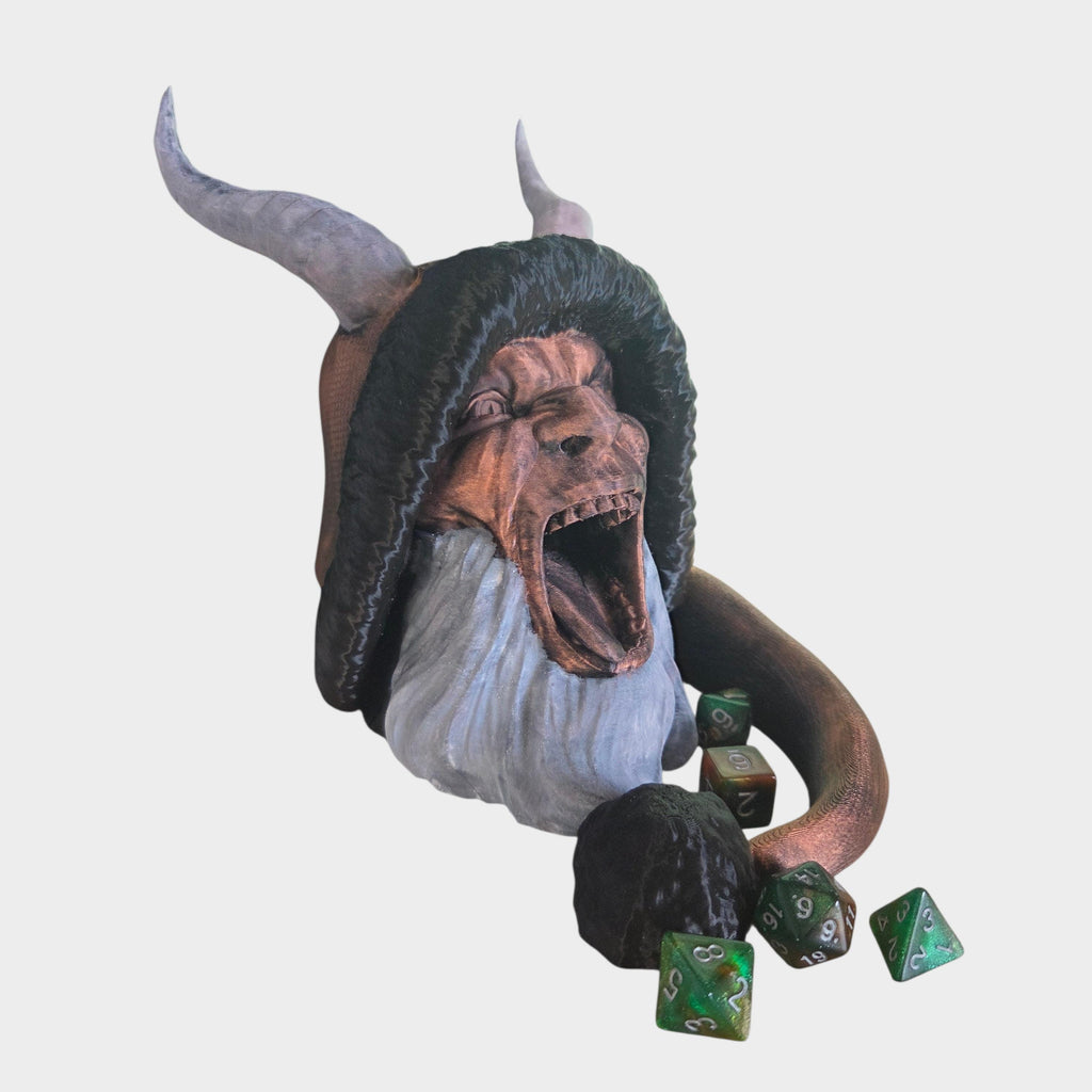 Krampus Dice Tower | Demon Dice Roller for DND | RPG Fantasy Dice Tower | Tabletop Gaming Accessory