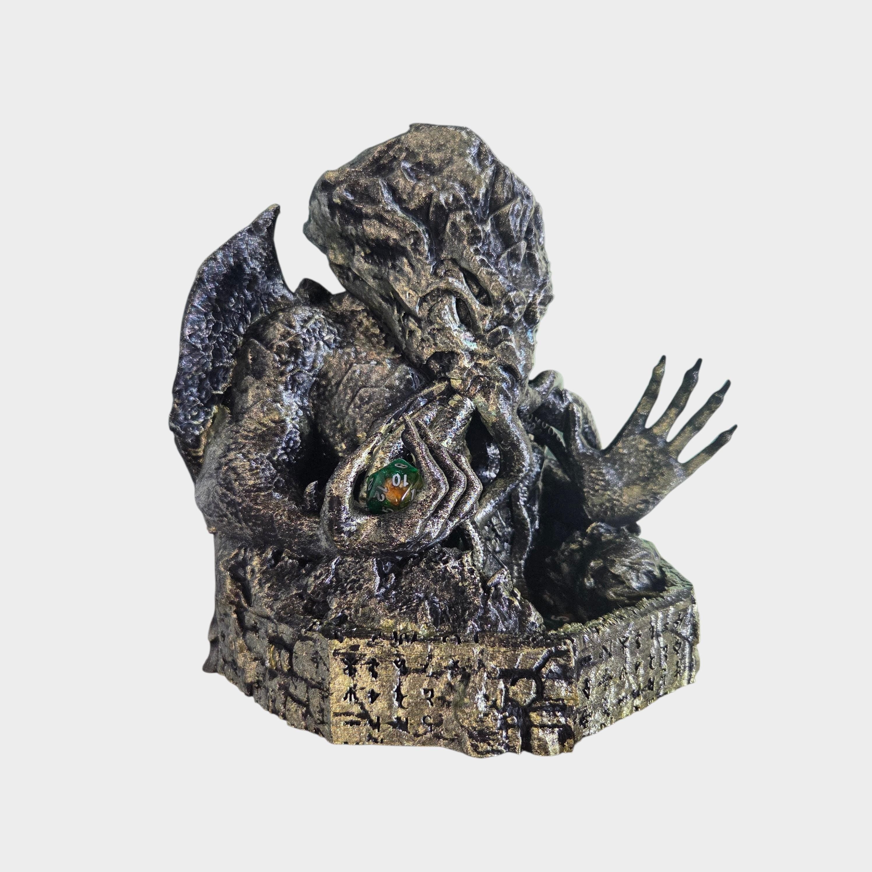 Lovecraftian Dice Tower | Eldritch Horror Dice Roller | RPG Dice Tower | Tabletop Gaming Accessory