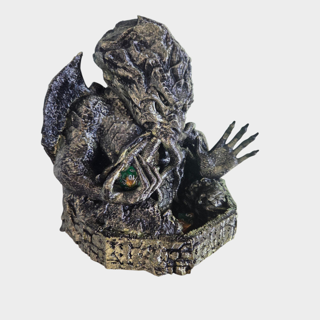 Lovecraftian Dice Tower | Eldritch Horror Dice Roller | RPG Dice Tower | Tabletop Gaming Accessory