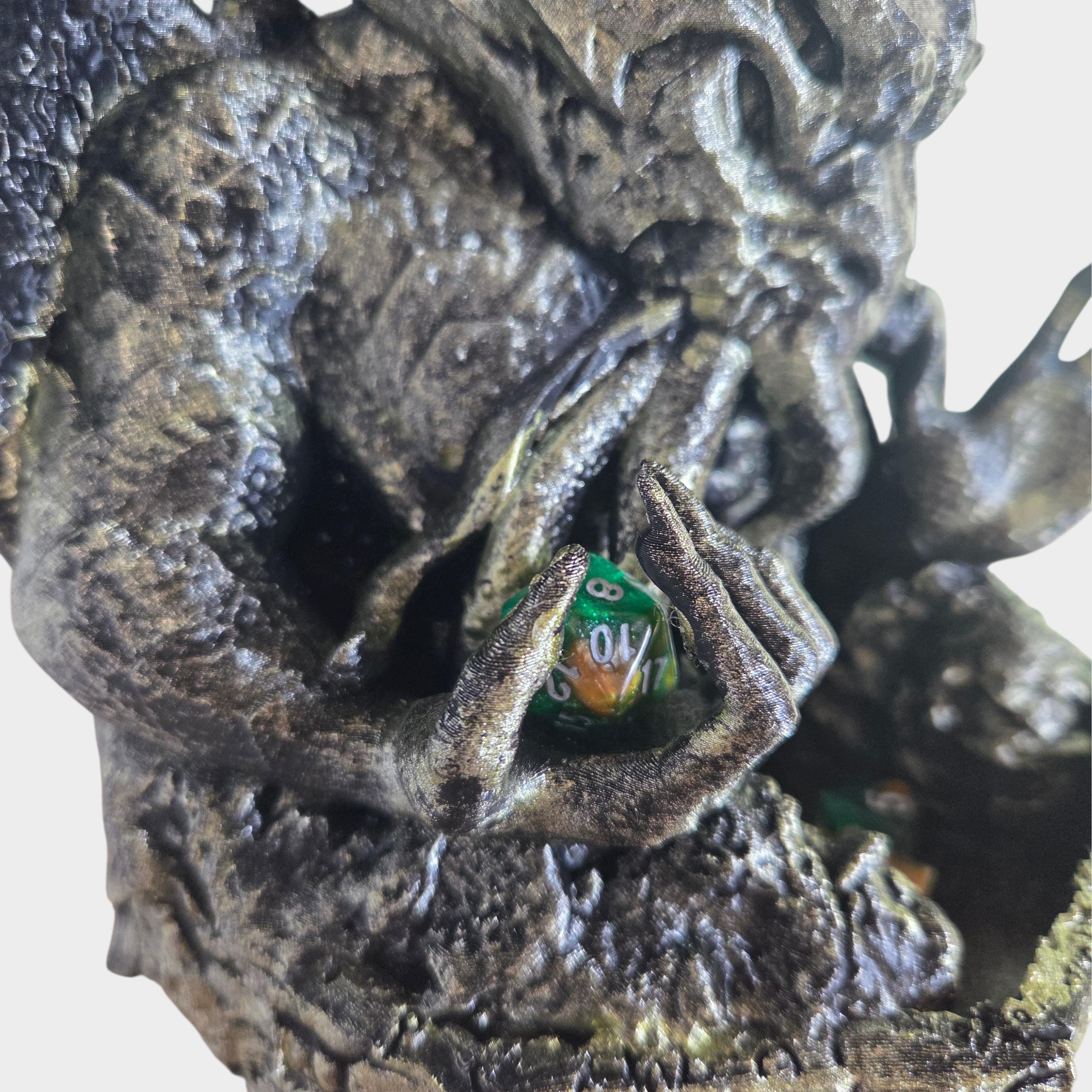 Lovecraftian Dice Tower | Eldritch Horror Dice Roller | RPG Dice Tower | Tabletop Gaming Accessory