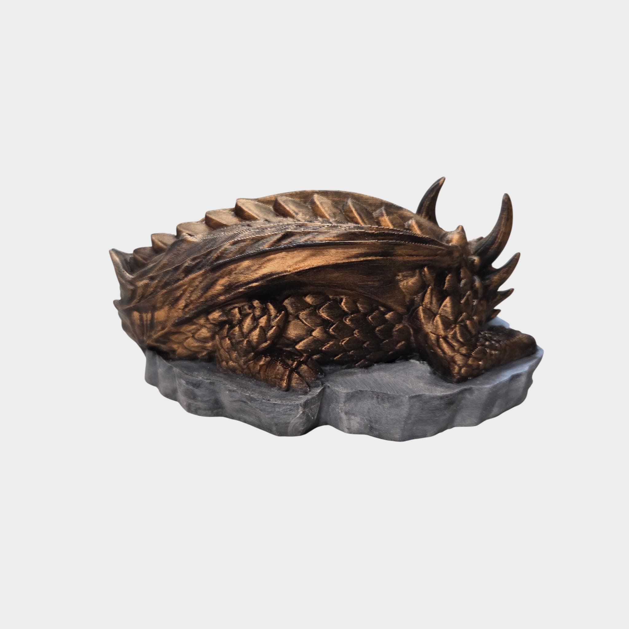 Sleeping Dragon Dice Tray – Fantasy Dragon Dice Holder – D&D Dice Rolling Tray – Tabletop RPG Accessory