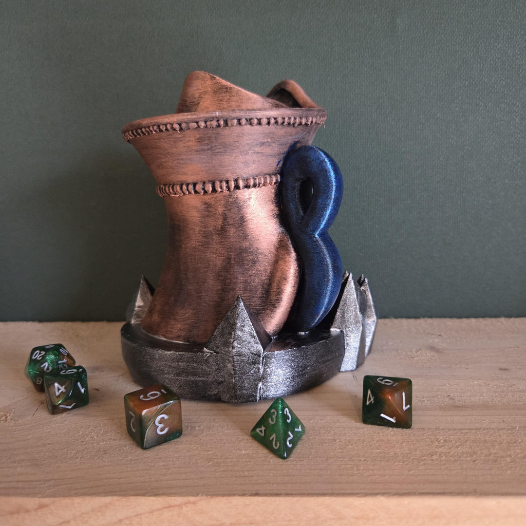 Pirate Skull Dice Tower – Fantasy Dice Roller with Tentacles and Spiked Base – Handmade Tabletop Gaming Decor