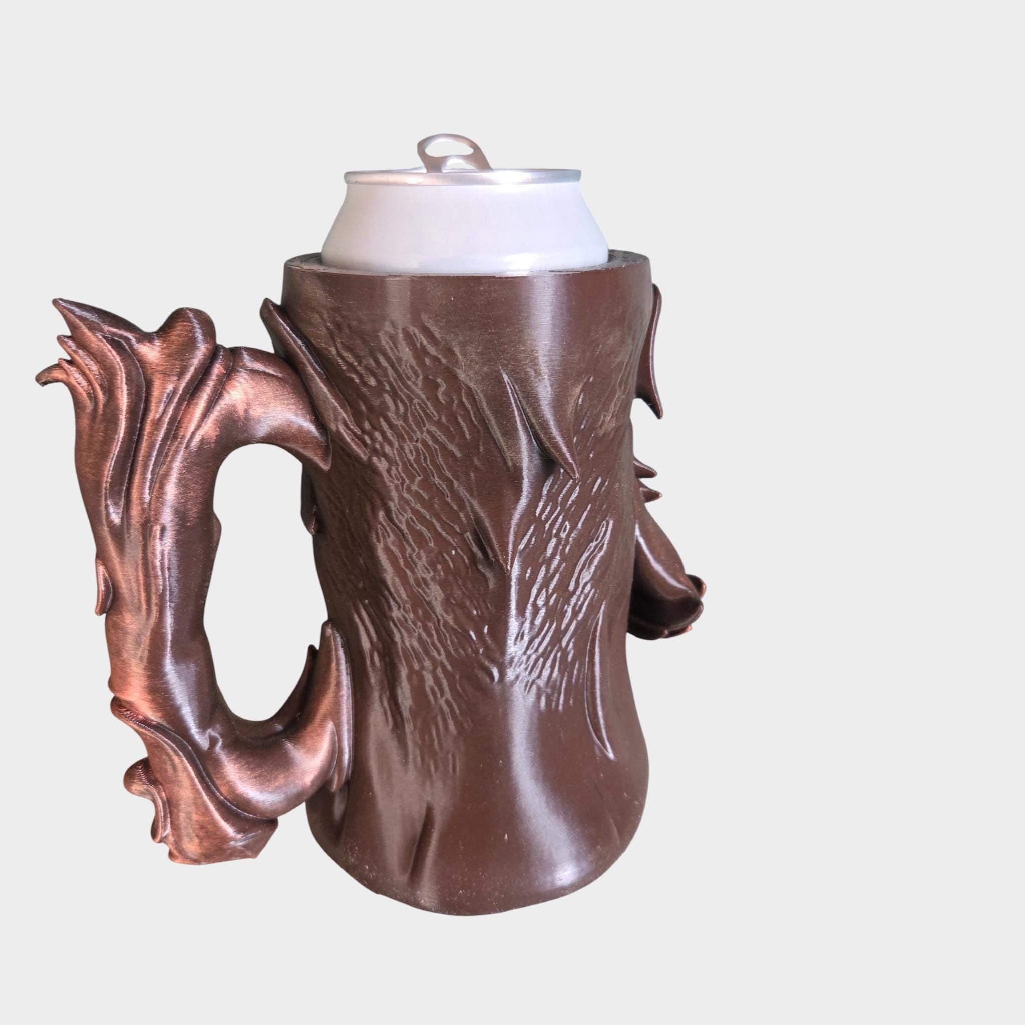 Wolf Can Holder Mug – Fantasy Tankard for 330 ml and 500 ml (12 oz / 16–16.9 oz) Cans | Perfect for DND and Tabletop Gaming