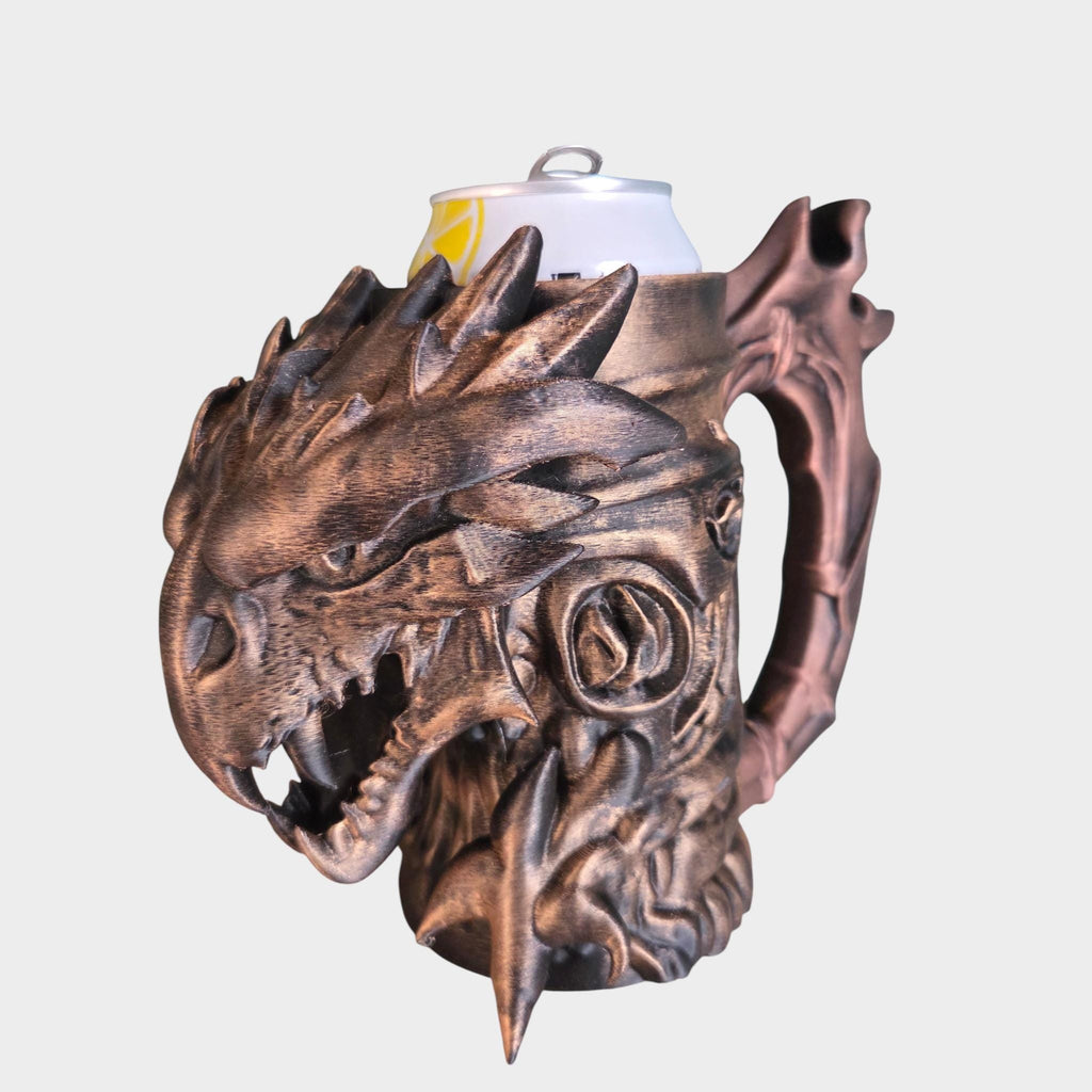 Wyvern Can Holder Mug – Fantasy Tankard for 330 ml and 500 ml (12 oz / 16–16.9 oz) Cans | Perfect for DND and Tabletop Gaming