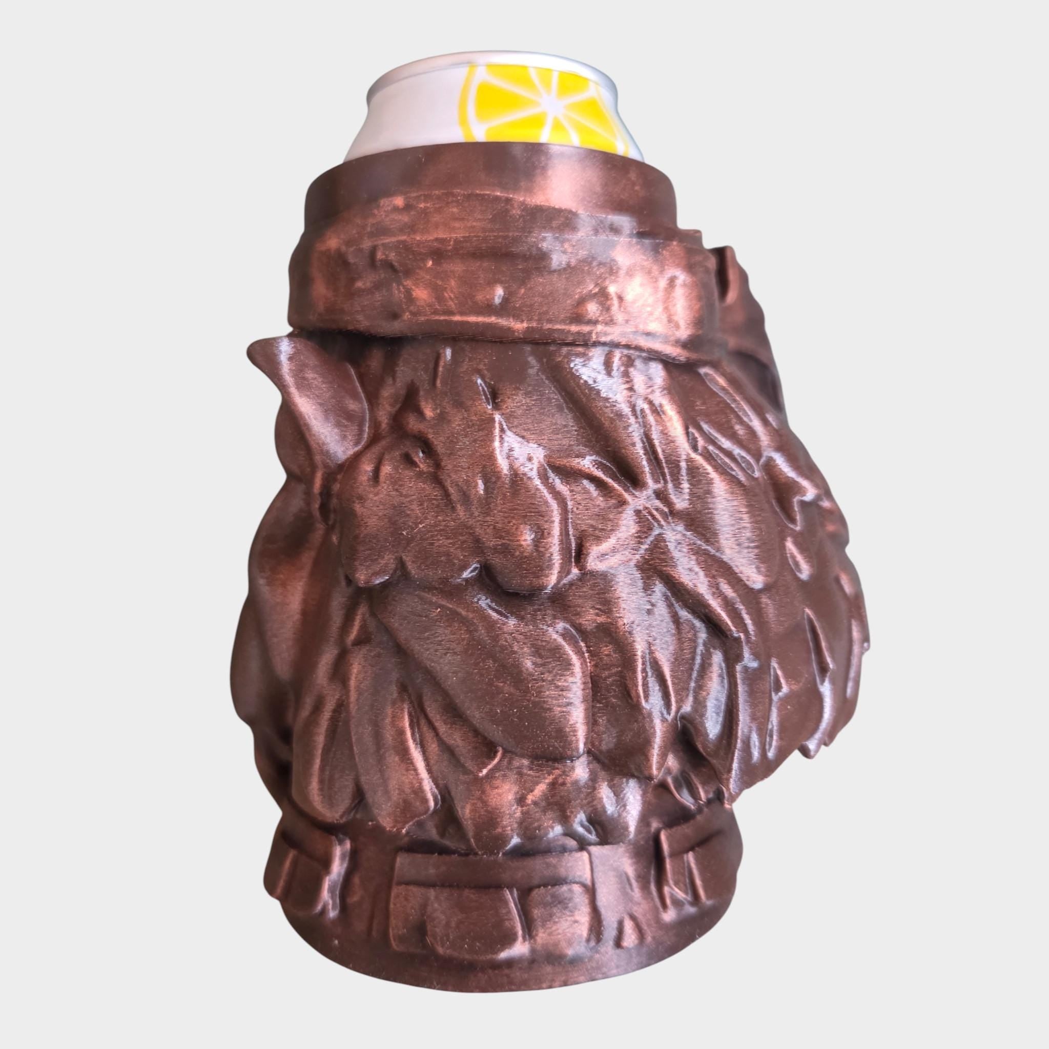Battle dwarf Can Holder Mug – Fantasy Tankard for 330 ml and 500 ml (12 oz / 16–16.9 oz) Cans | Perfect for DND and Tabletop Gaming