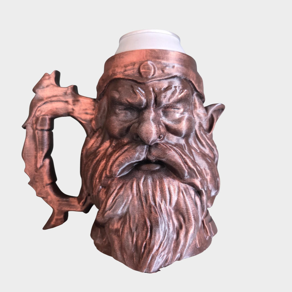 Battle dwarf Can Holder Mug – Fantasy Tankard for 330 ml and 500 ml (12 oz / 16–16.9 oz) Cans | Perfect for DND and Tabletop Gaming