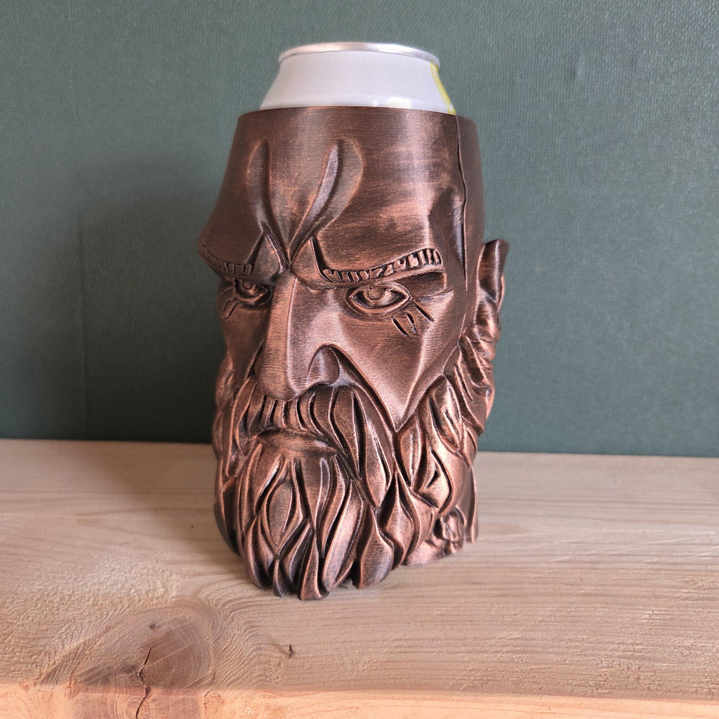 Kratos Can Holder Mug – Fantasy Tankard for 330 ml and 500 ml (12 oz / 16–16.9 oz) Cans | Perfect for DND and Tabletop Gaming