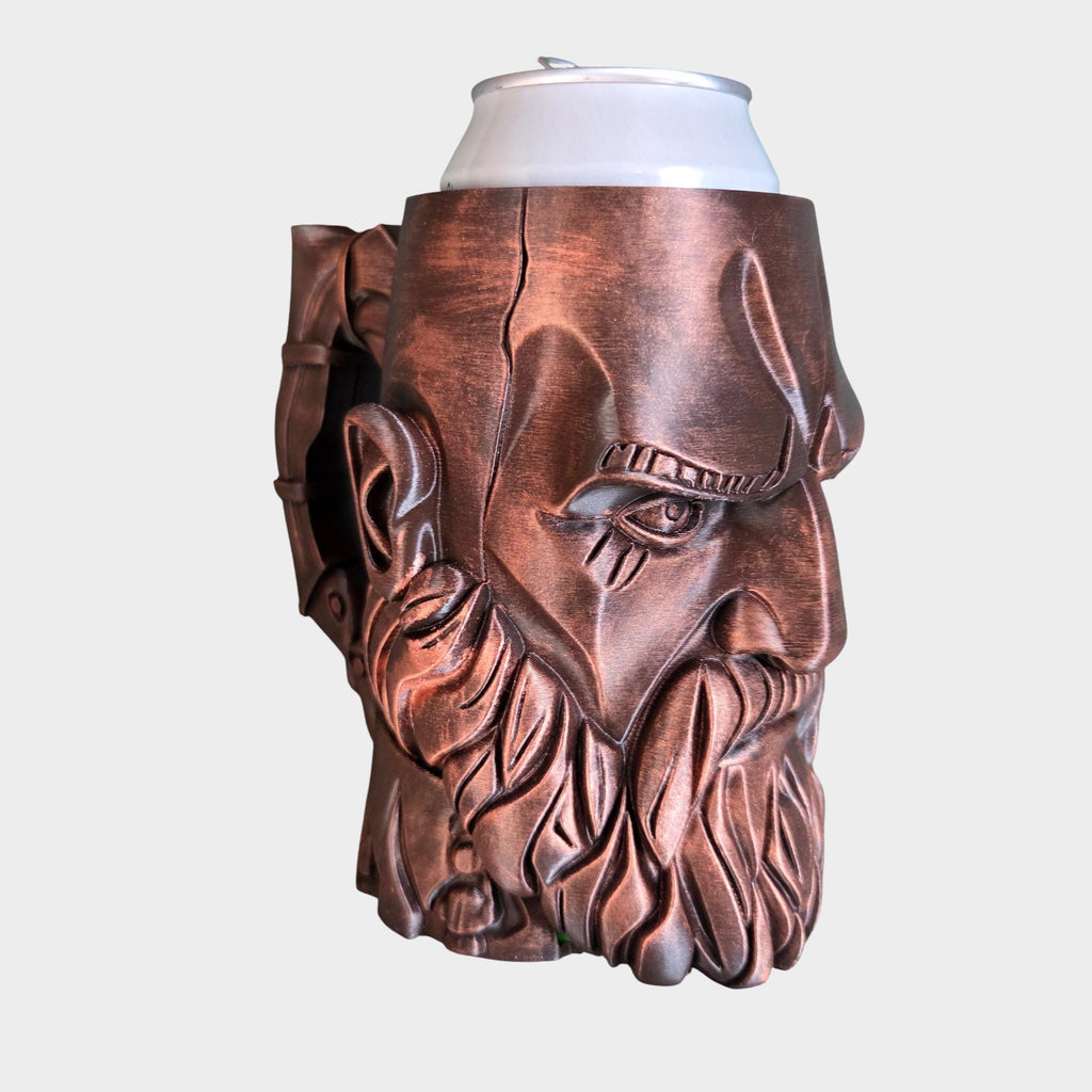 Kratos Can Holder Mug – Fantasy Tankard for 330 ml and 500 ml (12 oz / 16–16.9 oz) Cans | Perfect for DND and Tabletop Gaming