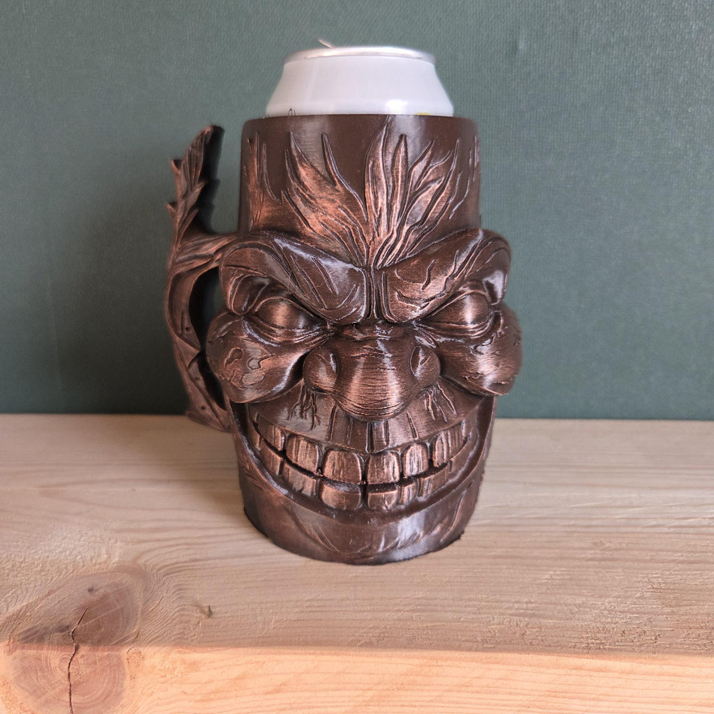 Troll face Can Holder Mug – Fantasy Tankard for 330 ml and 500 ml (12 oz / 16–16.9 oz) Cans | Perfect for DND and Tabletop Gaming