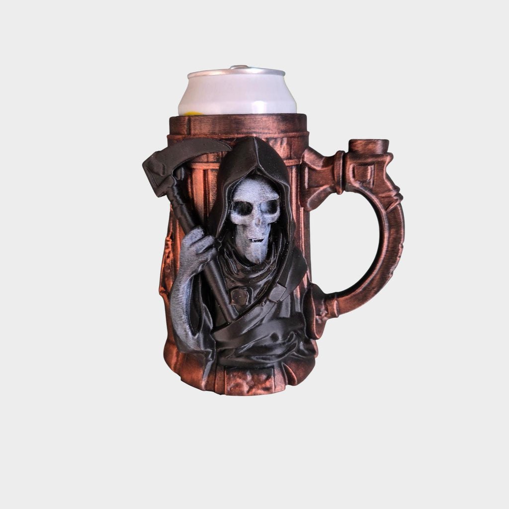 Grim reaper Can Holder Mug – Fantasy Tankard for 330 ml and 500 ml (12 oz / 16–16.9 oz) Cans | Perfect for DND and Tabletop Gaming