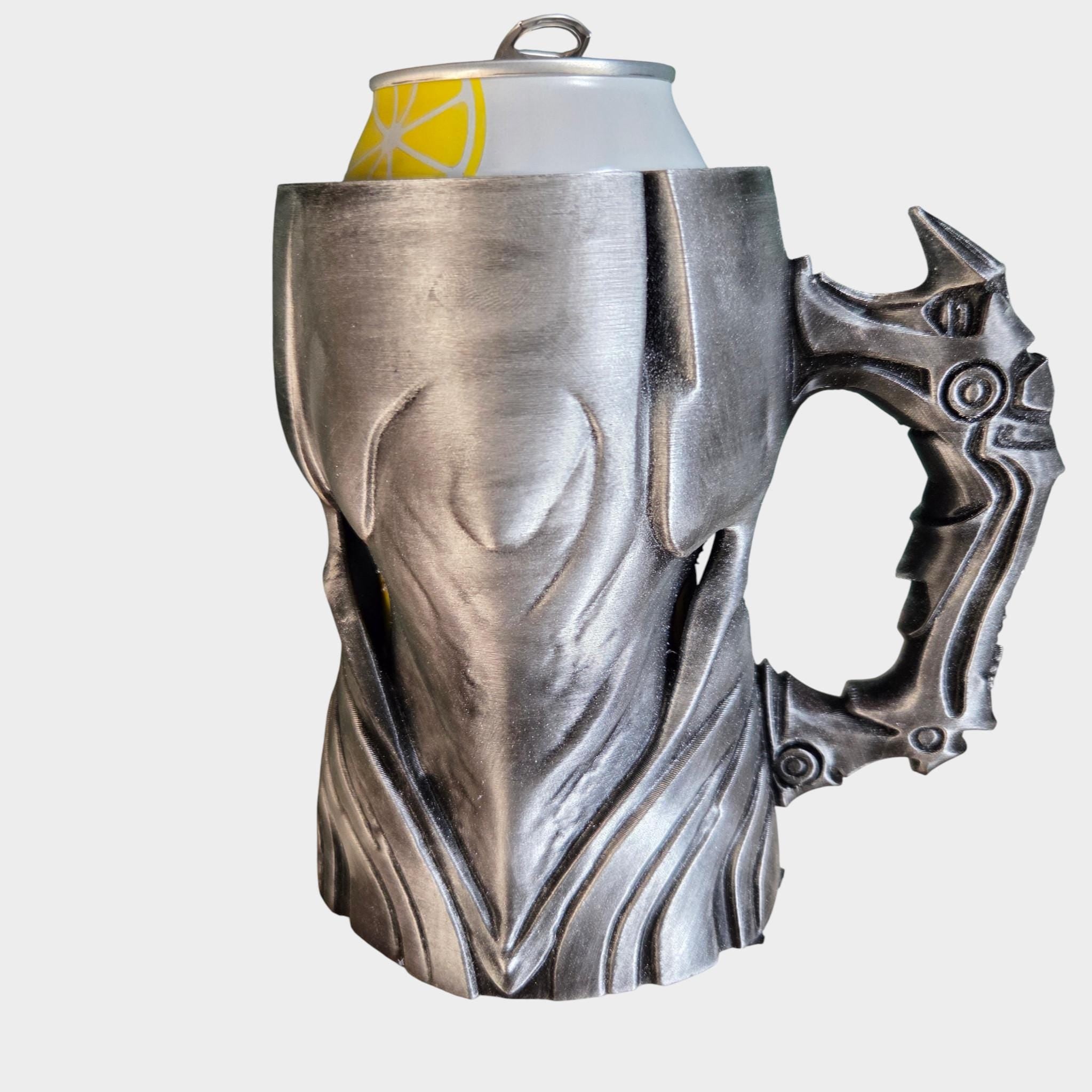 Cyber Demon Can Holder Mug – Fantasy Tankard for 330 ml and 500 ml (12 oz / 16–16.9 oz) Cans | Perfect for DND and Tabletop Gaming