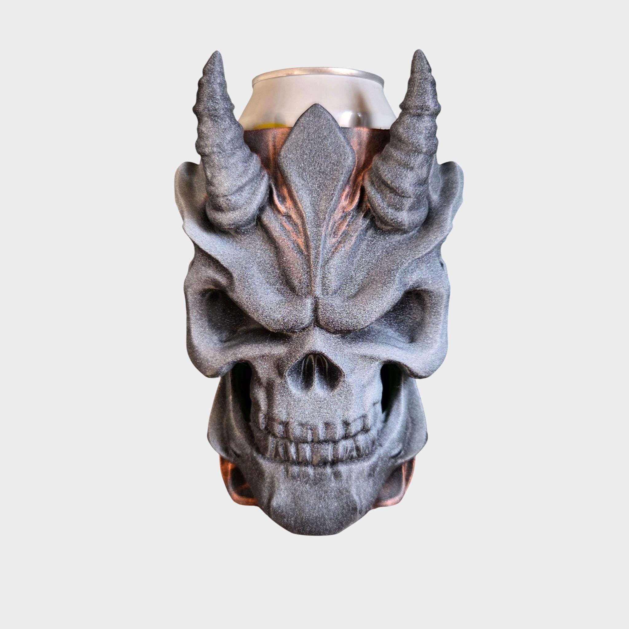 Archdemon Skull Can Holder Mug – Fantasy Tankard for 330 ml and 500 ml (12 oz / 16–16.9 oz) Cans | Perfect for DND and Tabletop Gaming