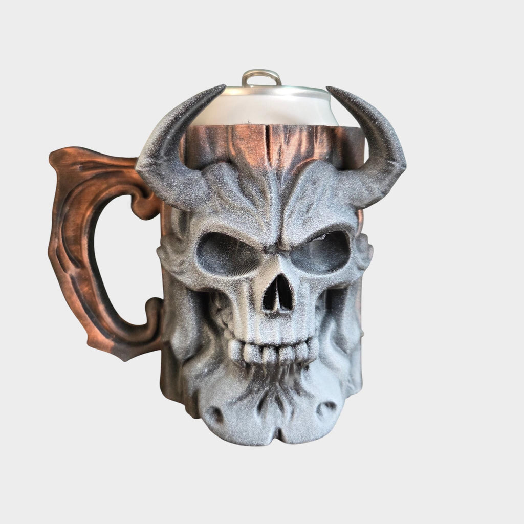 Tree Demon Skull Can Holder Mug – Fantasy Tankard for 330 ml and 500 ml (12 oz / 16–16.9 oz) Cans | Perfect for DND and Tabletop Gaming