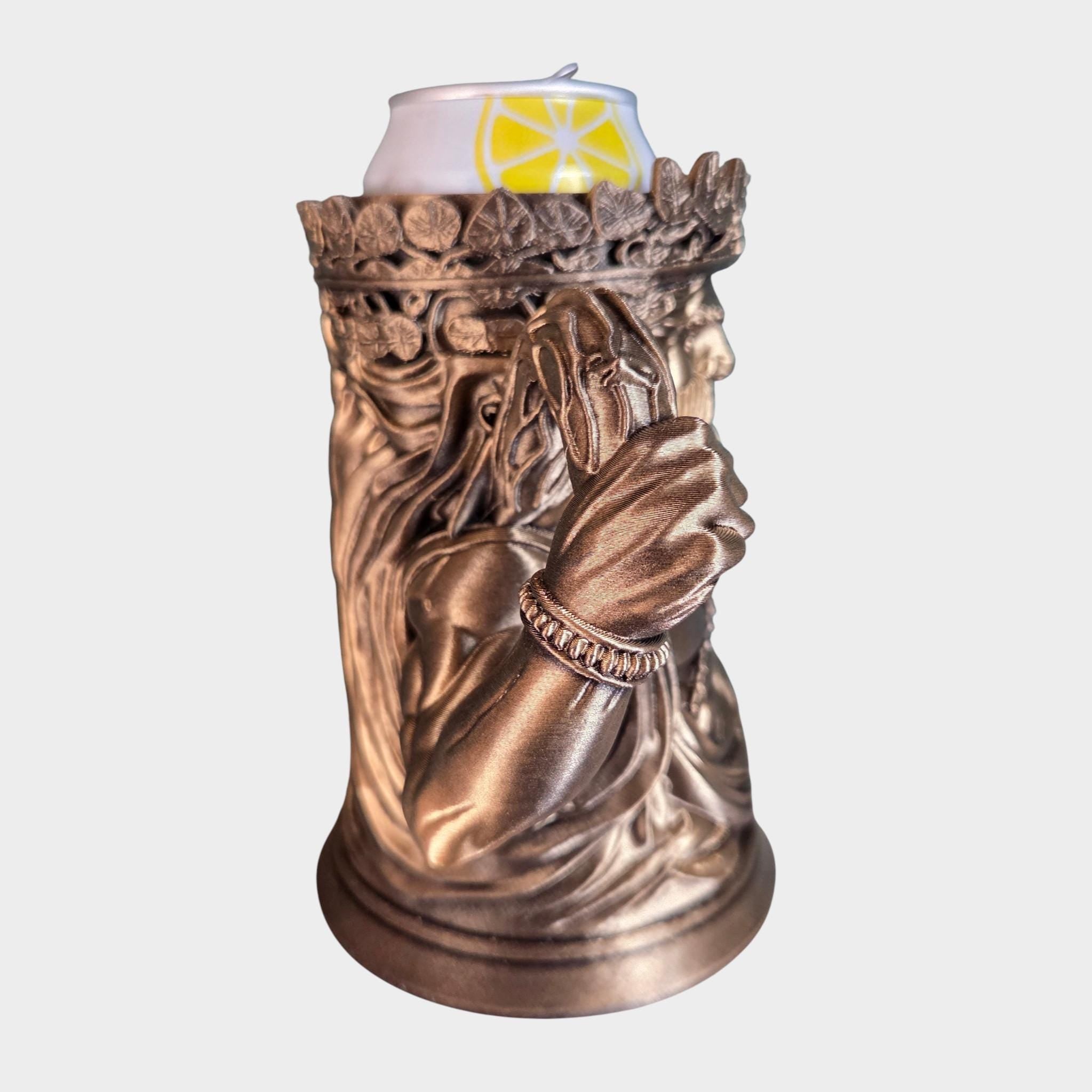 Zeus Can Holder Mug – Fantasy Tankard for 330 ml and 500 ml (12 oz / 16–16.9 oz) Cans | Perfect for DND and Tabletop Gaming