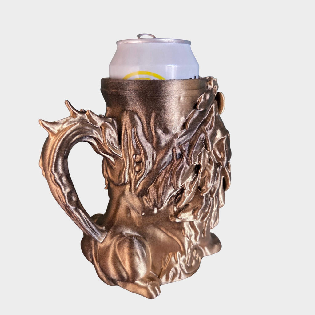 Lion Can Holder Mug – Fantasy Tankard for 330 ml and 500 ml (12 oz / 16–16.9 oz) Cans | Perfect for DND and Tabletop Gaming