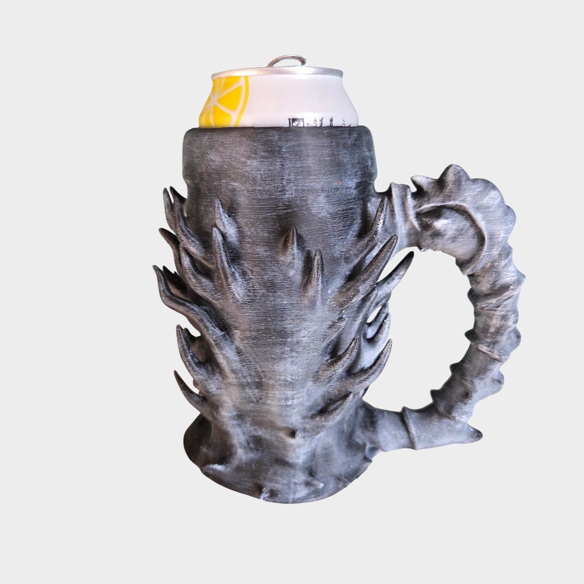 Fire demon Can Holder Mug – Fantasy Tankard for 330 ml and 500 ml (12 oz / 16–16.9 oz) Cans | Perfect for DND and Tabletop Gaming